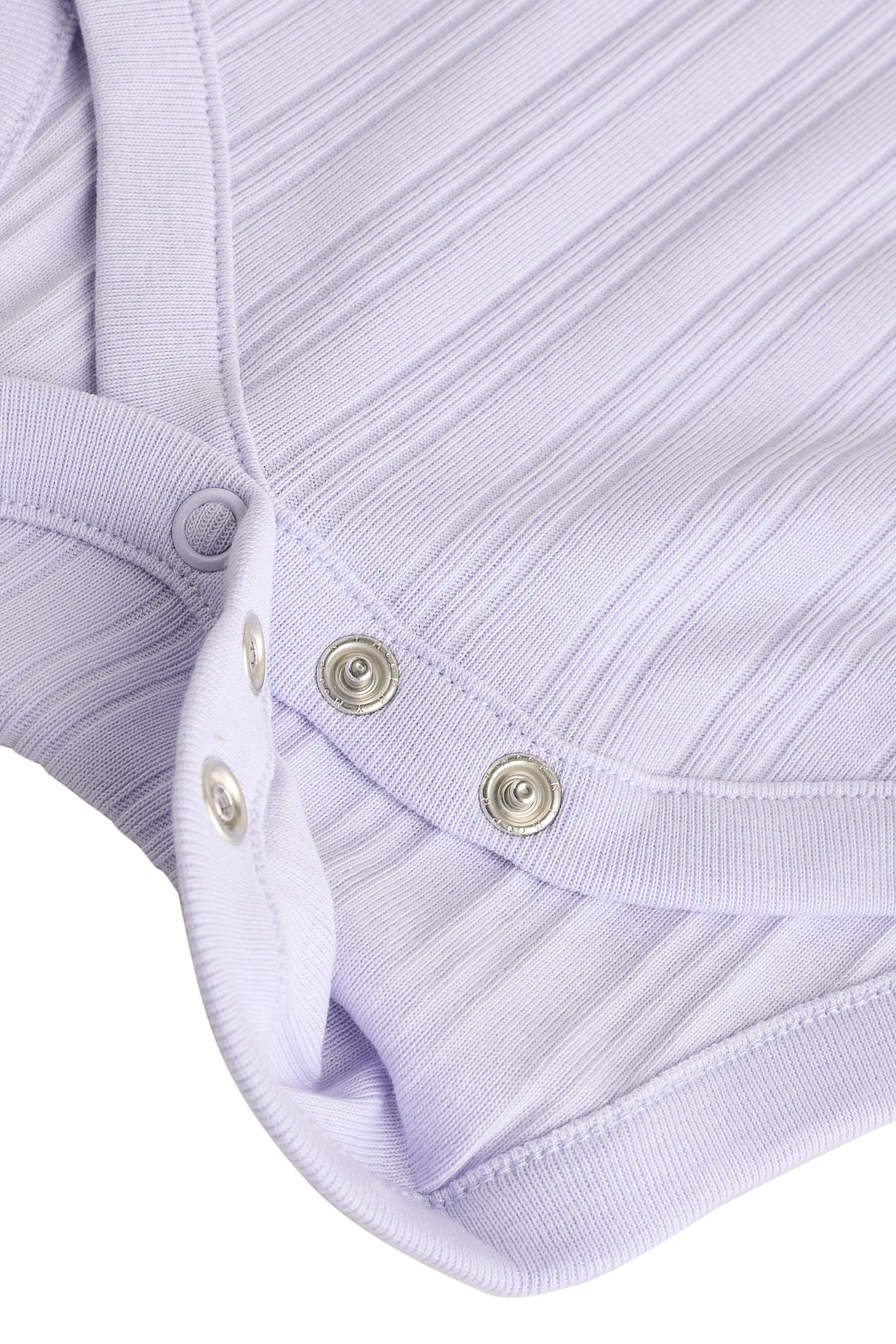 Next T-Shirt-Body Gerippte Kurzarm-Babybodys 100 % Baumwolle, 5 Stk. (5-tlg)