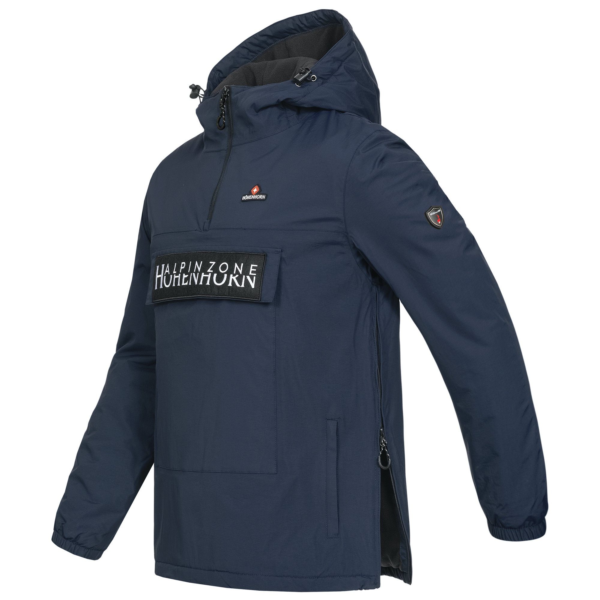 Höhenhorn Winterjacke Allesso Bauchtasche mit Gefüttert Herren Dunkelblau Windbreaker Jacke