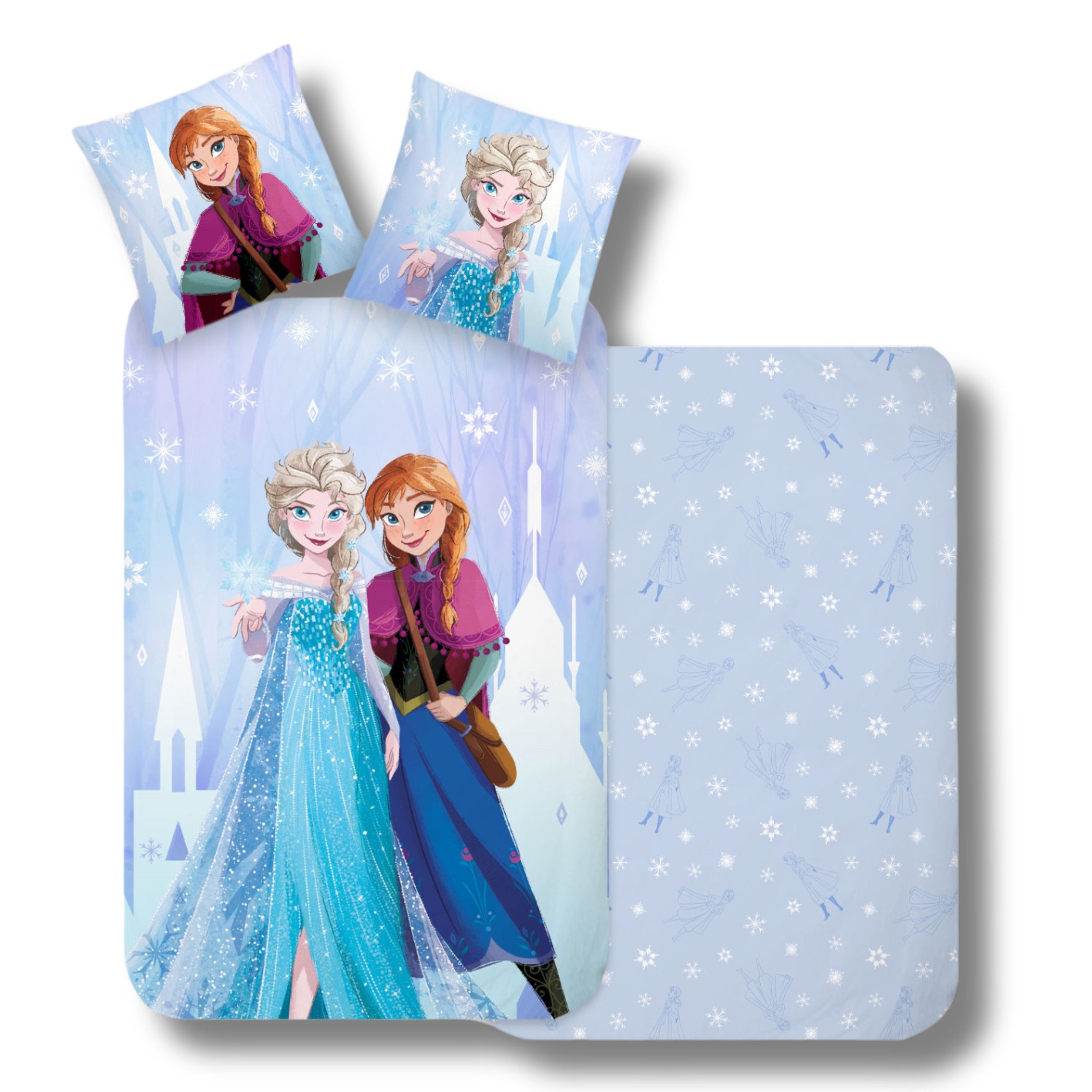 MTOnlinehandel Kinderbettwäsche "Snowflake" Renforcé in 135x200+80x80 günstig online kaufen