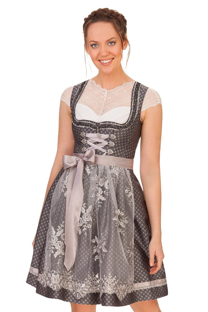 Dirndl Midi Dirndl 2tlg. - FLAKUNA - graphit