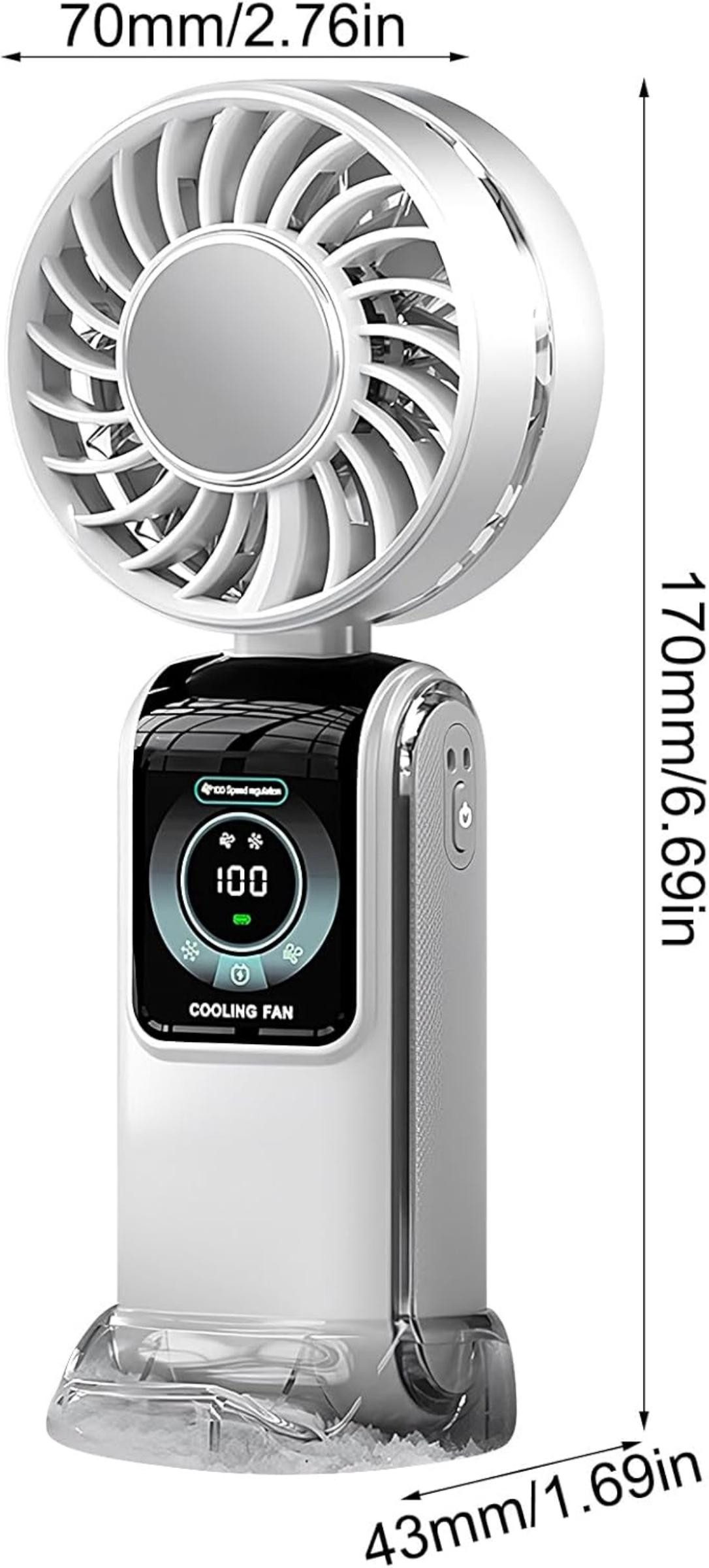 Coonoor Tischventilator 2-in-1 Mini Ventilator, Taschenventilator günstig online kaufen