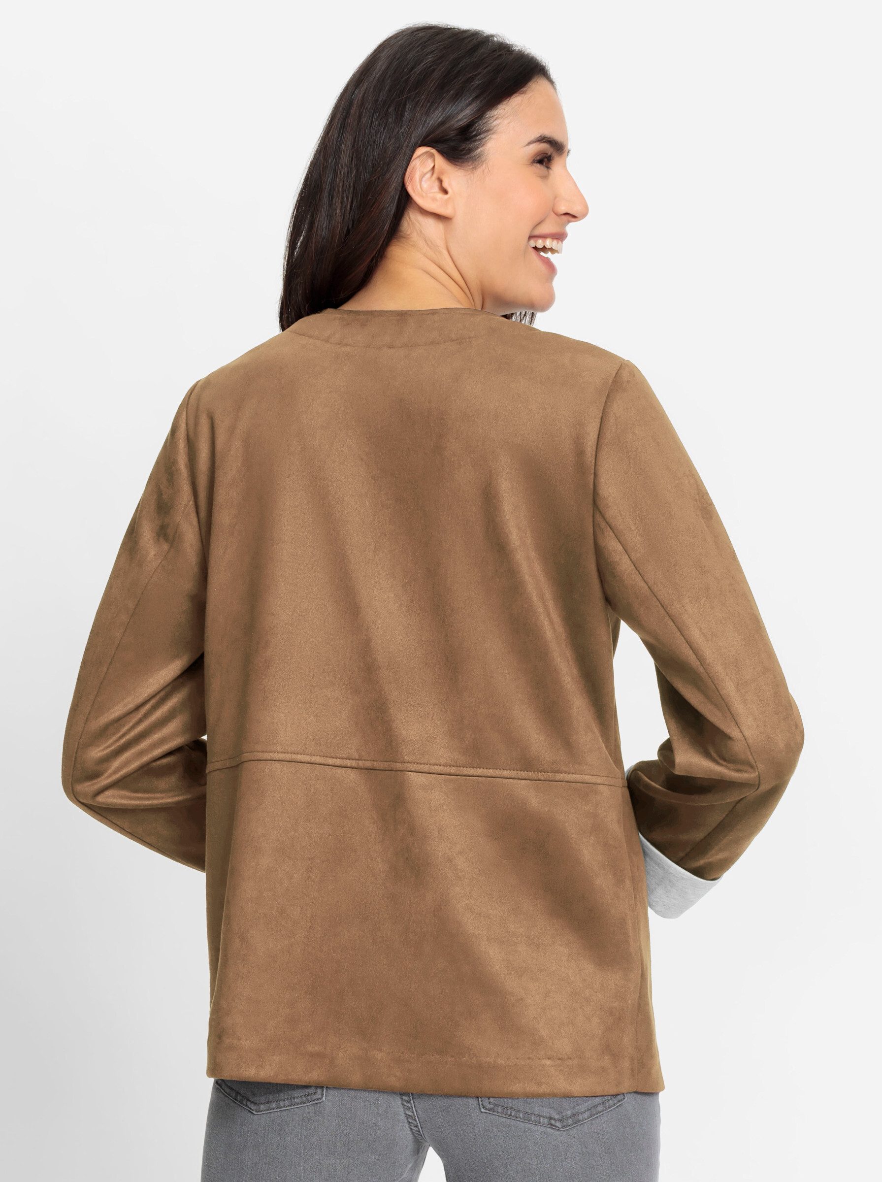 Witt Blusenblazer Lederimitat-Blazer günstig online kaufen