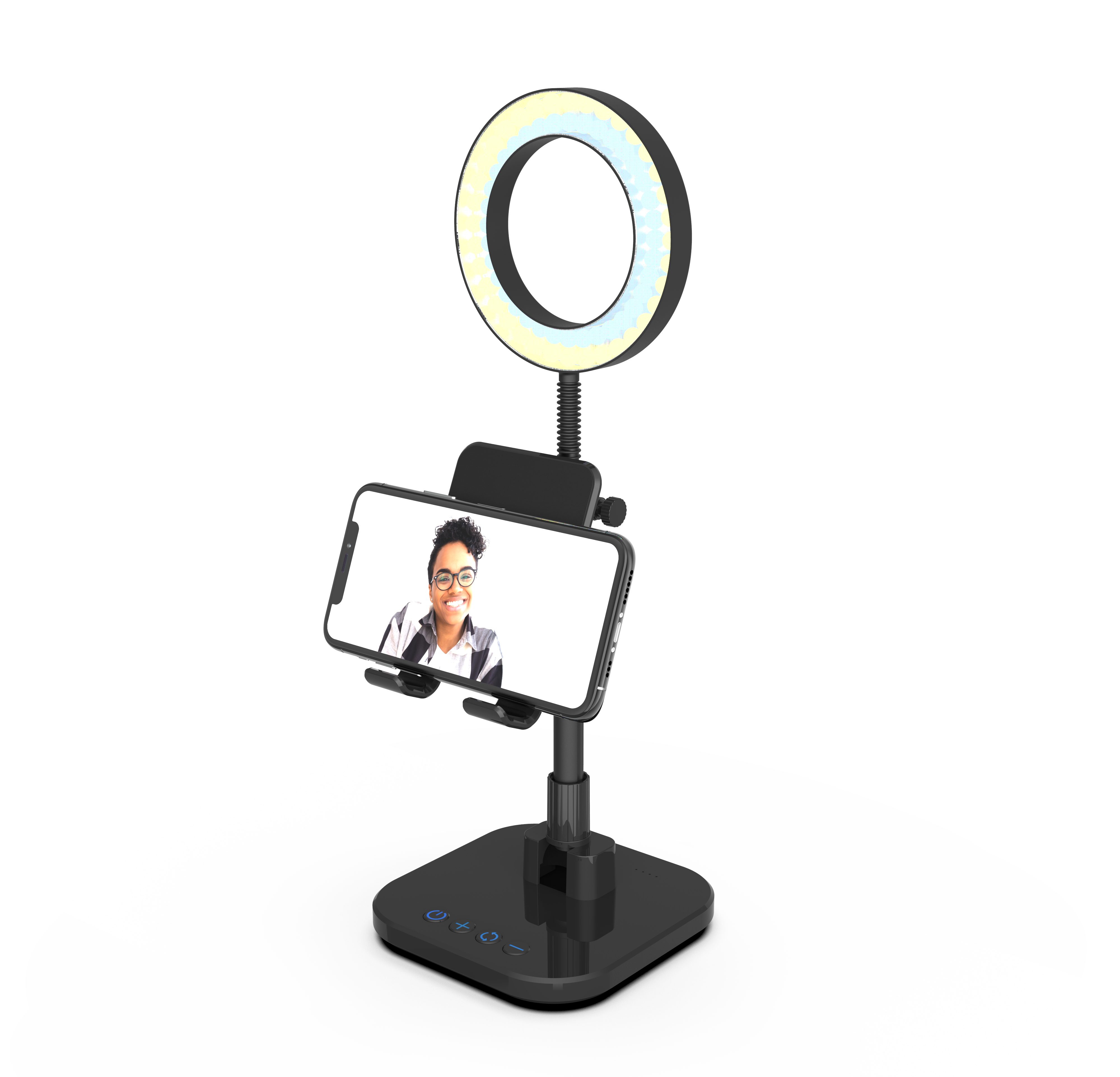 DigiPower Schreibtischlampe mit Smartphone- und Tablet-Halterung günstig online kaufen