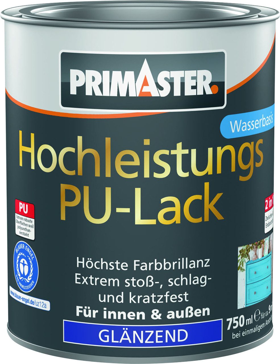Primaster Lack Primaster Hochleistungs PU-Lack elfenbein glänzend
