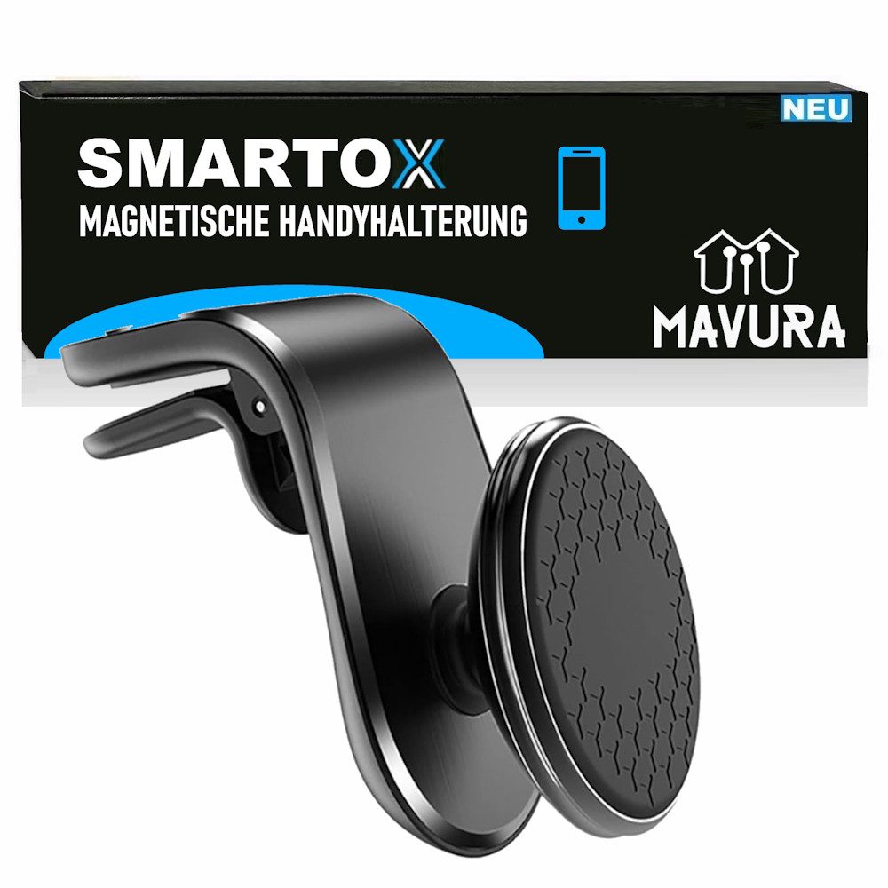 MAVURA SMARTOX Magnetische KFZ Auto Handyhalterung Smartphonehalterung Handy-Halterung, (magnet für Belüftung Lüftungsschlitze 360)