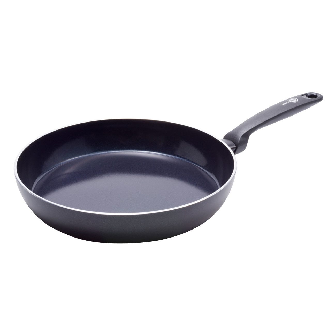 GREENPAN Bratpfanne Torino Bratpfanne schwarz kratzfest Spülmaschinengeeignet, Aluminium, PFAS-freie Keramikbeschichtung alle Herdarten