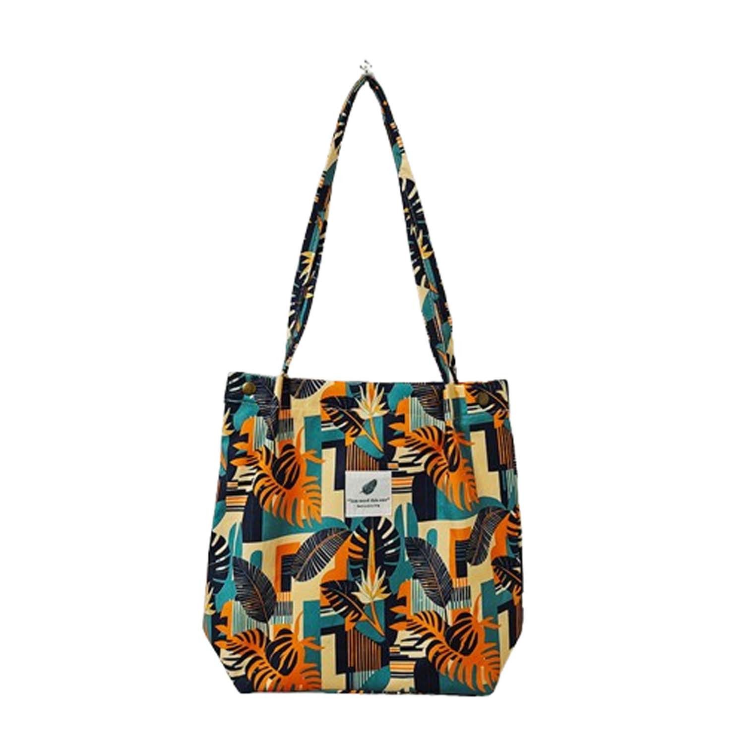 Schultertasche Damen Grosse Kapazität Canvas Tasche Tote Handtasche