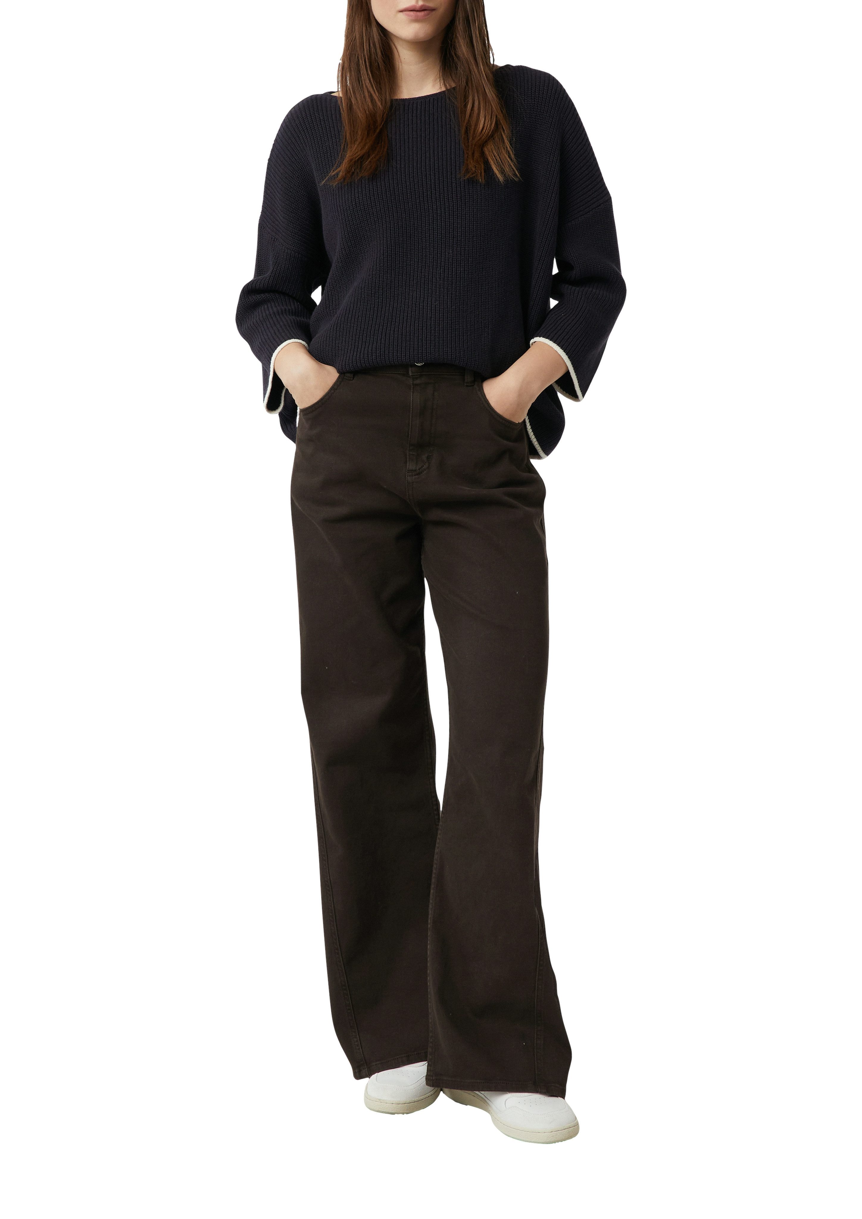 comma Strickpullover mit Kontrast-Details günstig online kaufen