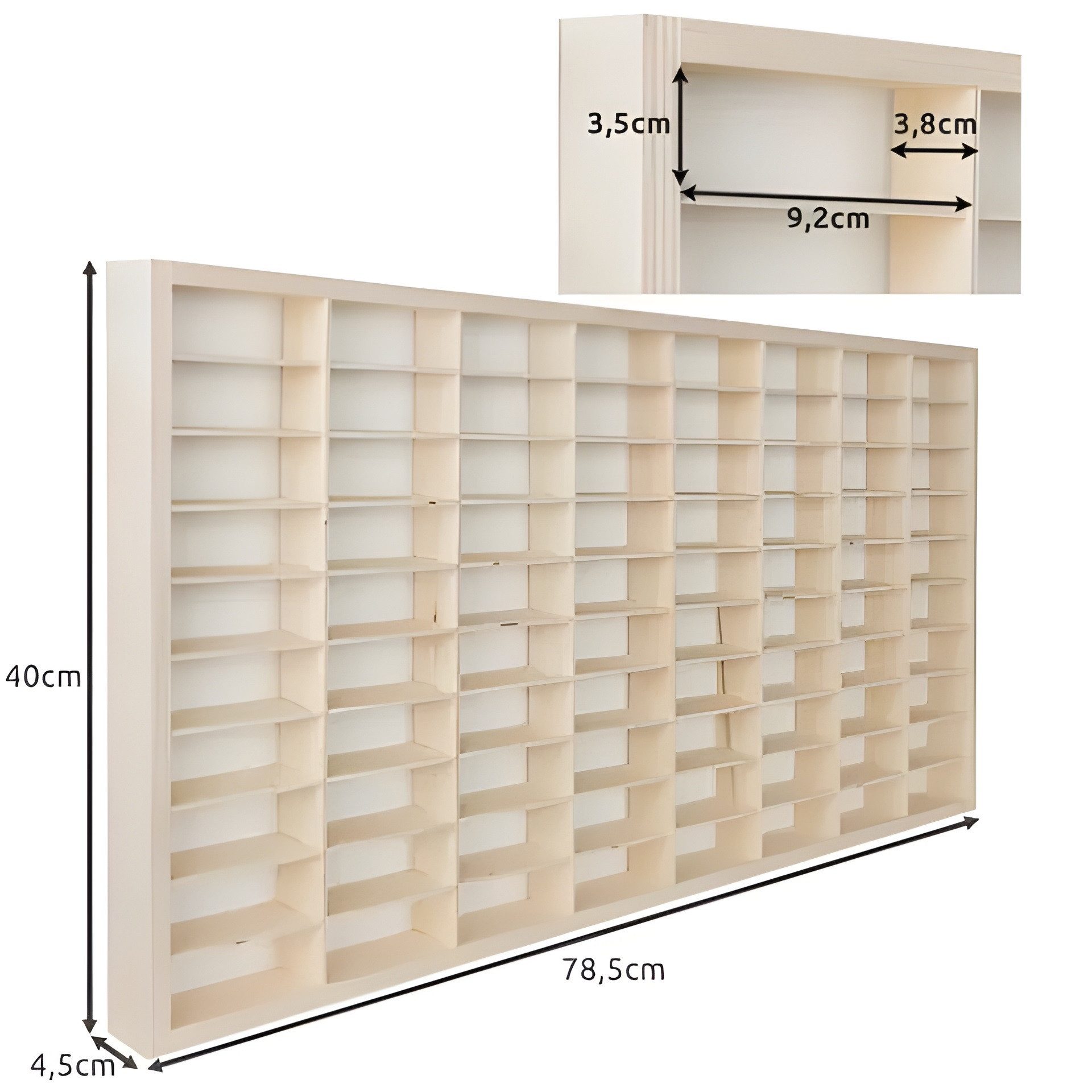 KRUZZEL Mehrzweckregal Holzregal Wandregal Kinderregal, 18-tlg., 80 Fächer günstig online kaufen