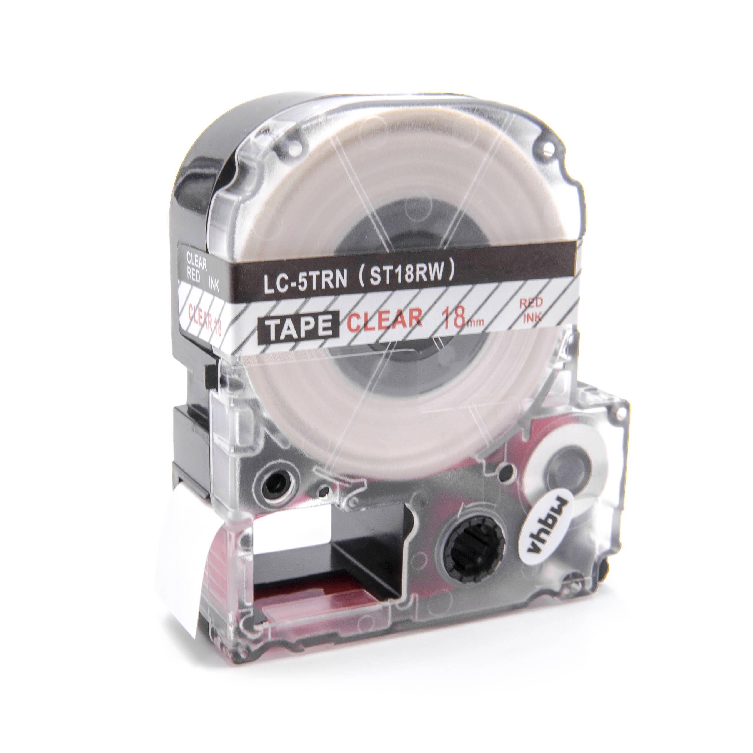 vhbw Beschriftungsband passend für Epson Drucker LW-1000P, LabelWorks & LW-600P Kopierer