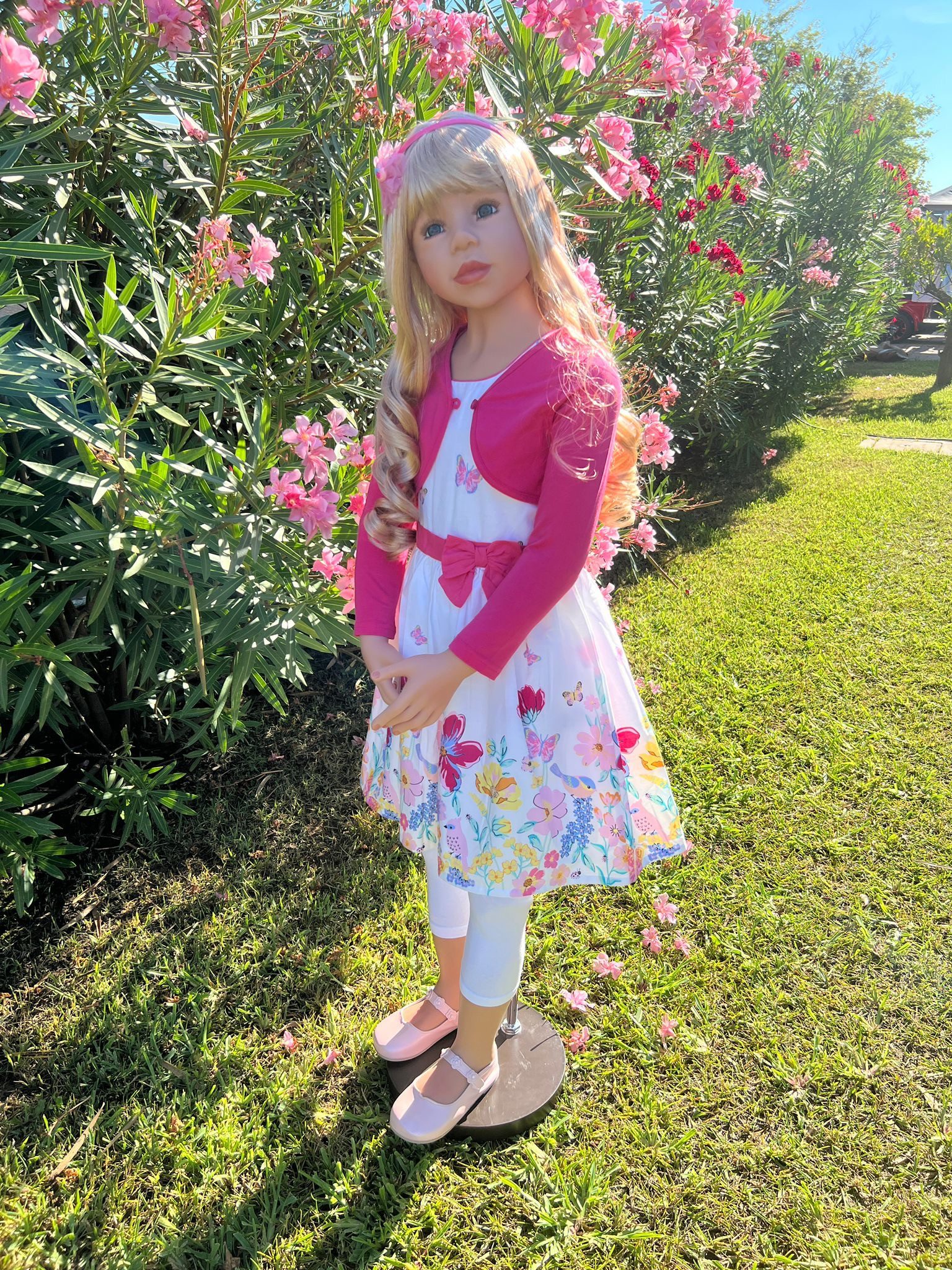CMTPUPPENGALERIE Stehpuppe Kira von Monika Levenig - blond - 122 cm - (1-tlg)