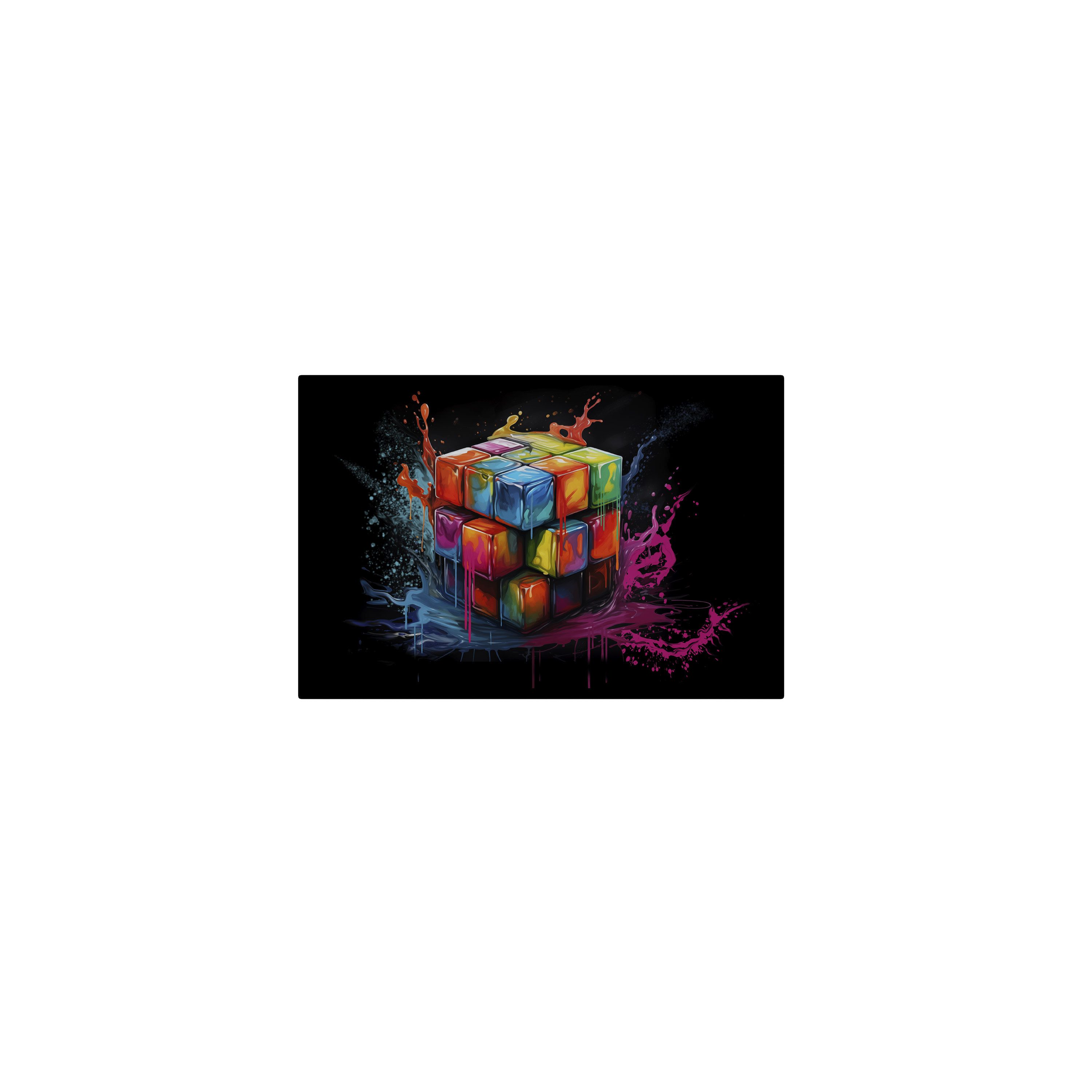 SPACEREBELS Leinwandbild CUBE FUSION, Abstrakt (1 St), 3 cm Keilrahmen, Baumwollleinwand