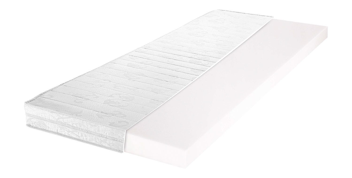 Babymatratze COMFORT-PUR, 60 x 120 cm, Schaumkern, Sun Garden, 11 cm hoch, abnehmbarer Klimafaserbezug