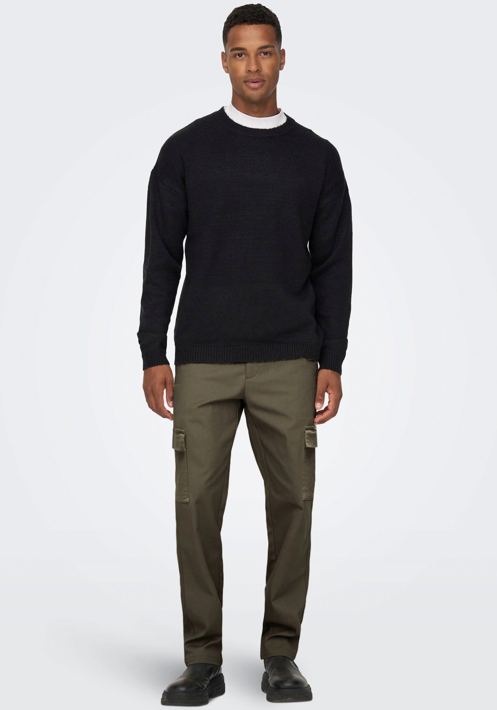 ONLY & SONS Cargohose ONSEDGE-ED CARGO LOOSE PANT günstig online kaufen