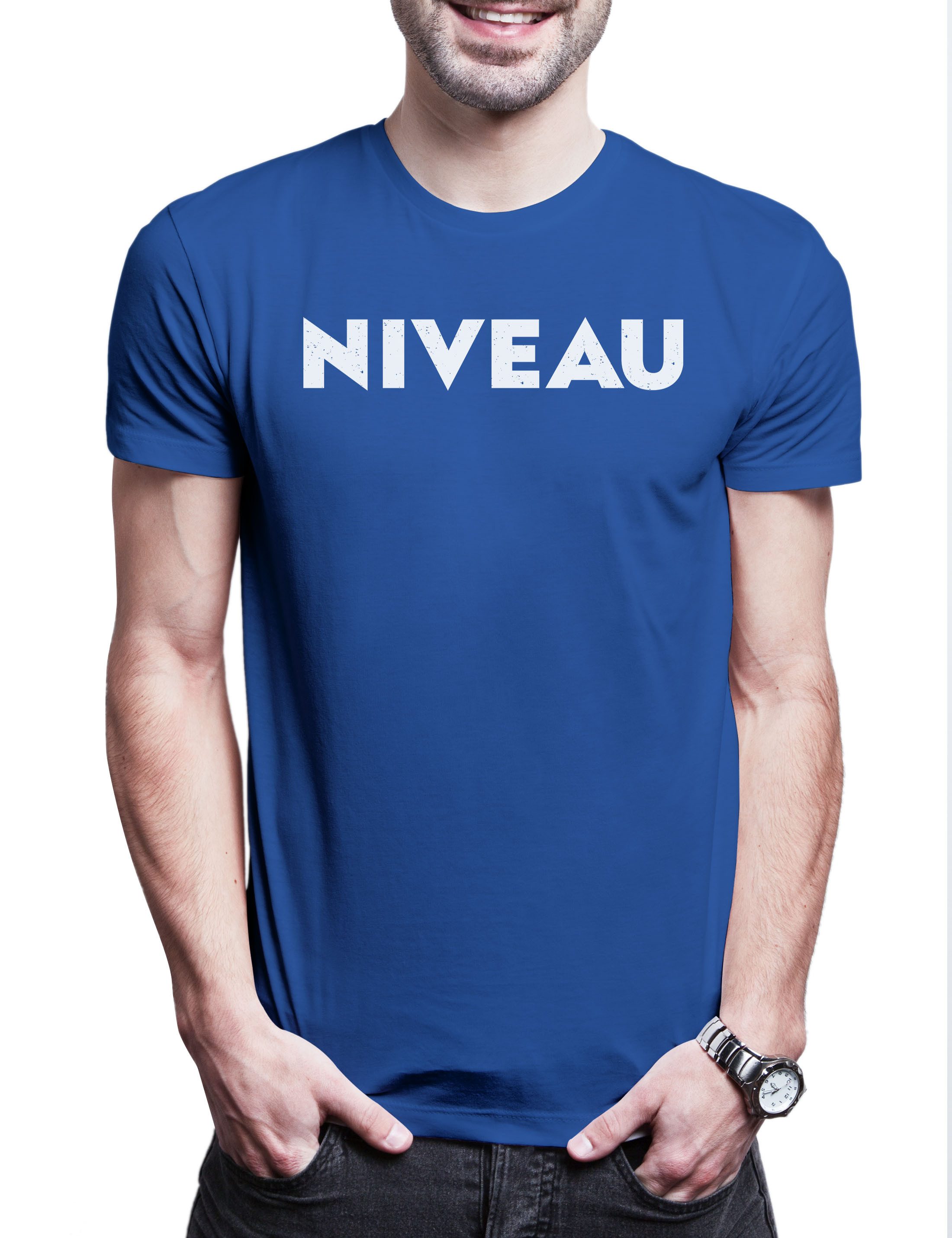 Urban Backwoods Print-Shirt Niveau I Herren T-Shirt Quote Joke Humor Ist Keine Creme Fasching (1-tlg) Karneval Funshirt Spruch Retro