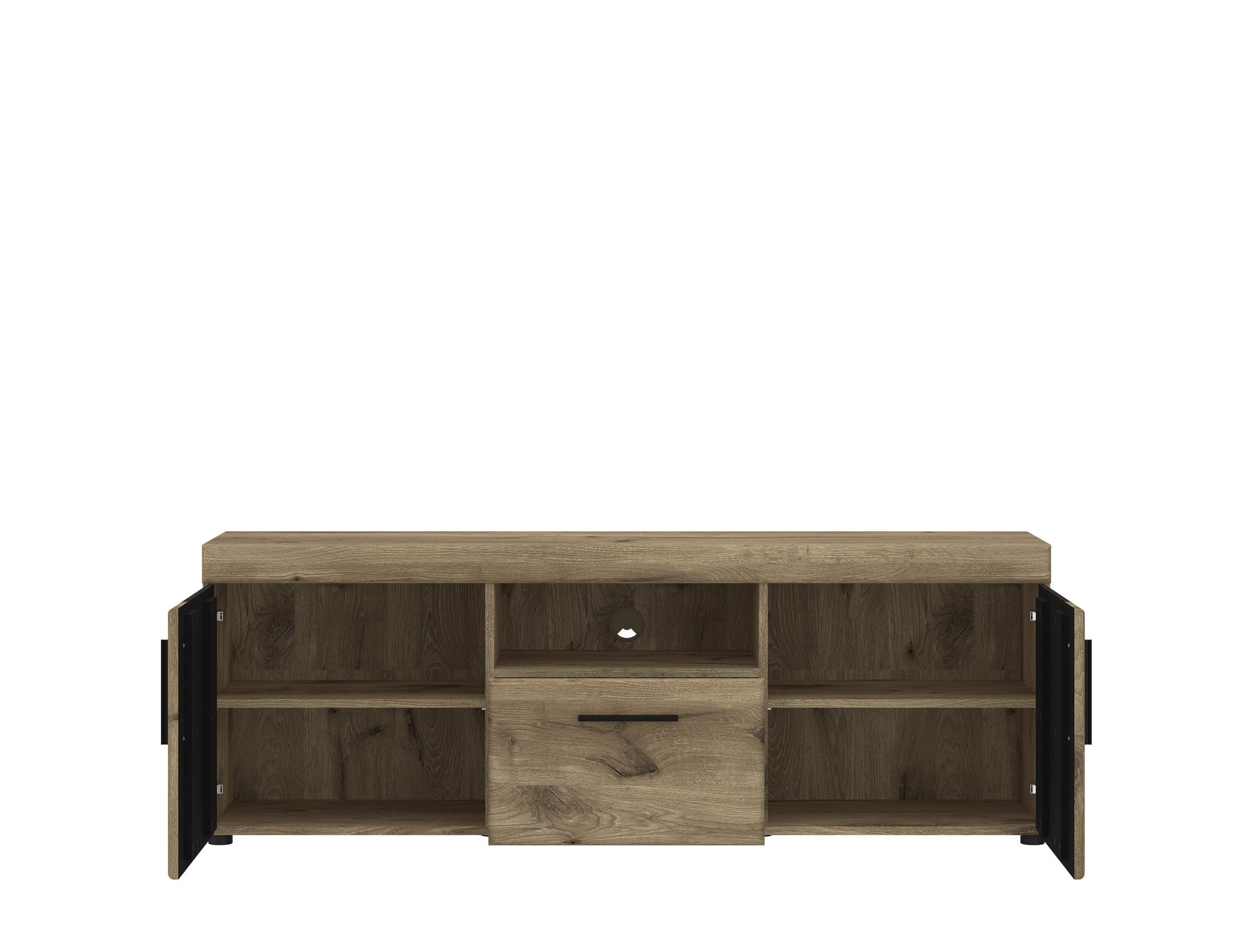 freiraum Wohnwand Grano, (3-teilig) in Viking Eiche Dekor - 215x195x41 (BxHxT)