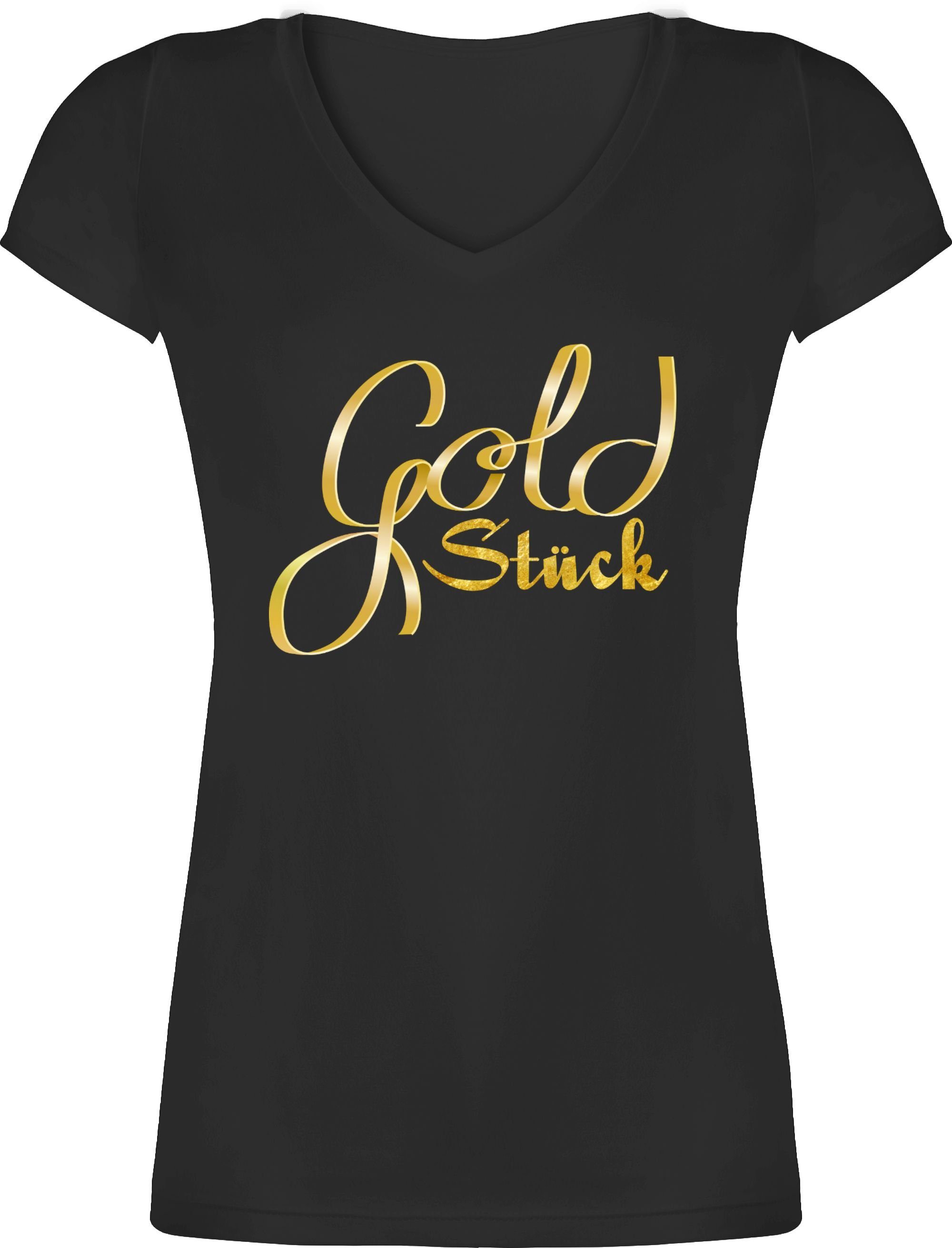 Shirtracer TShirt »Goldstück Sprüche Statement mit Spruch Damen T
