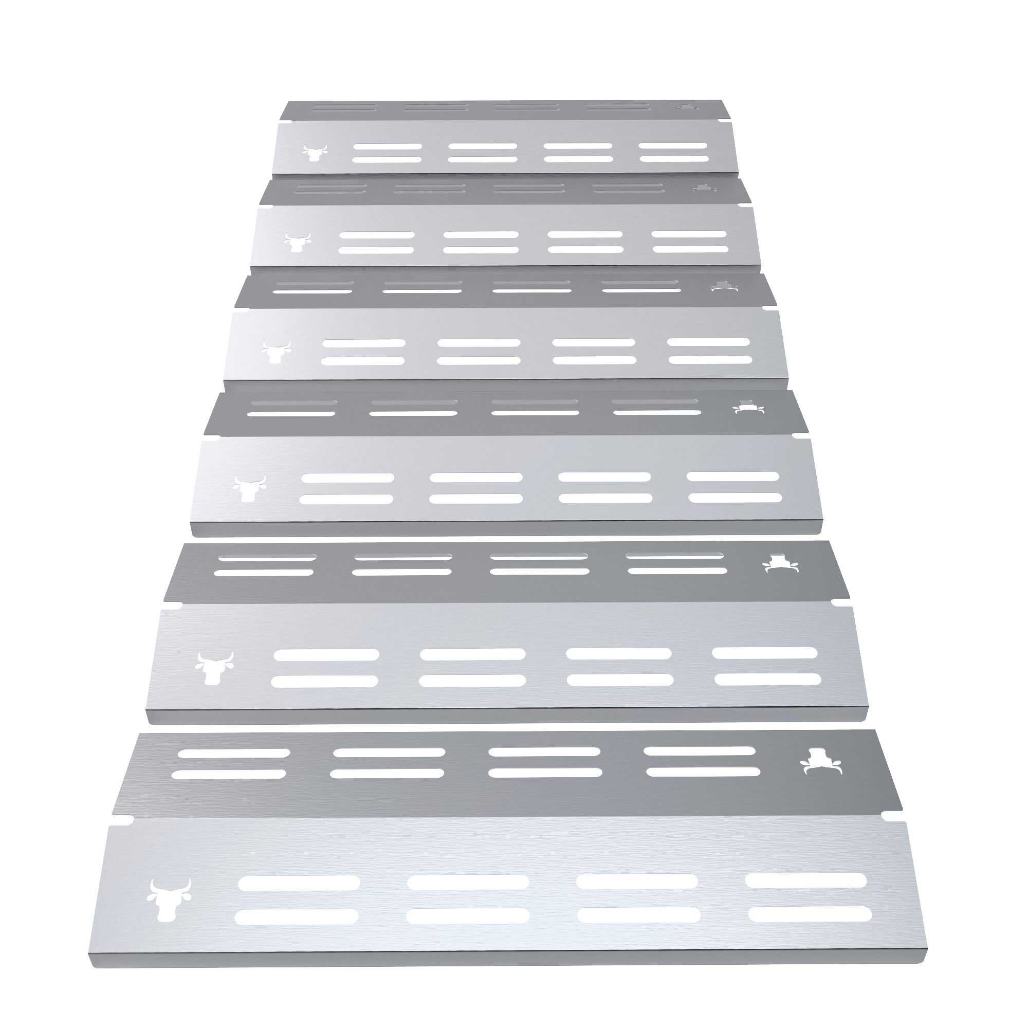 tuning-art Grillerweiterung GA46 Brennerabdeckung Set Edelstahl für Enders Boston 6