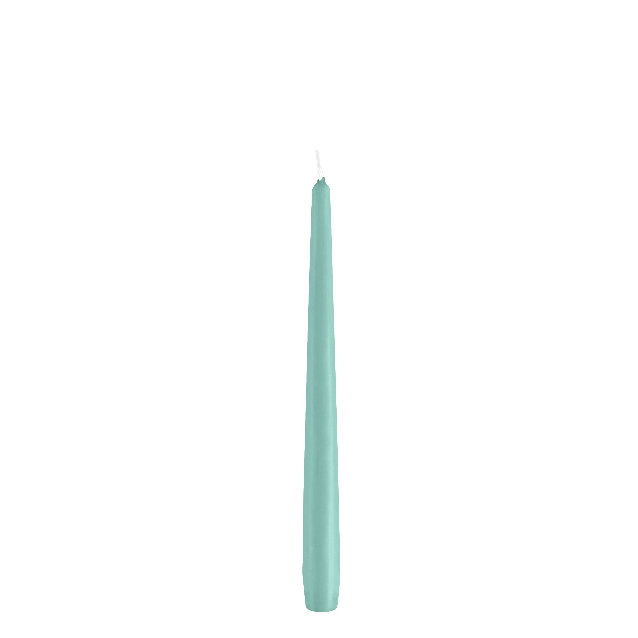 Kopschitz Kerzen Spitzkerze Spitzkerzen Türkis 290 x Ø 23 mm, 12 Stück