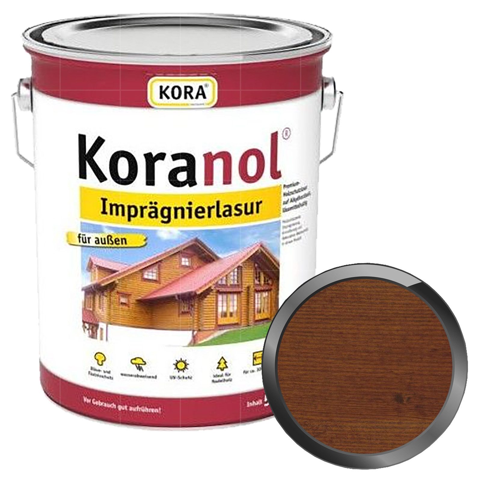 KORA Holzgrundierung Koranol Imprägnierlasur - 5 Ltr