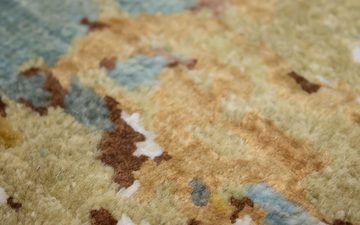 Wollteppich Nepal Teppich handgeknüpft mehrfarbig, morgenland, rechteckig, Höhe: 9 mm, handgeknüpft