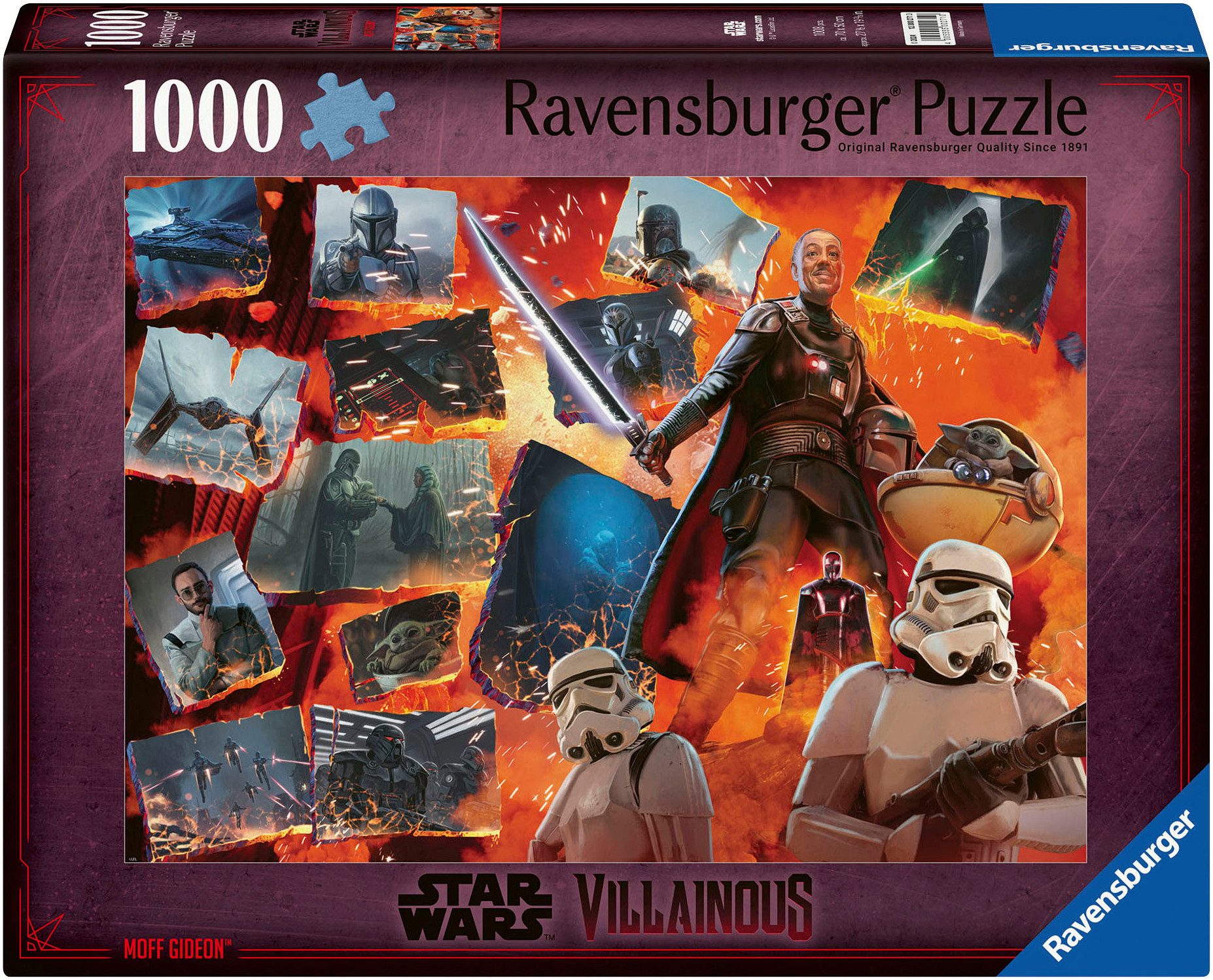 Ravensburger Puzzle Star Wars Villainous: Moff Gideon, 1000 Puzzleteile, Ma günstig online kaufen