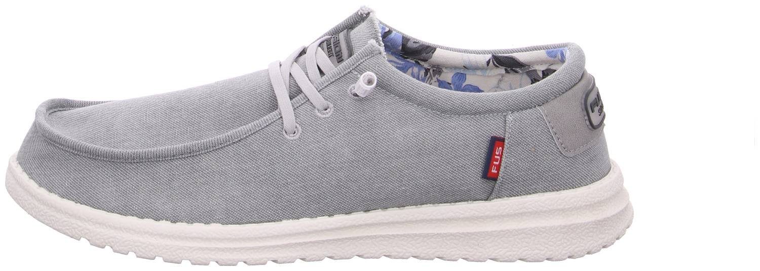 Fusion Fusion Jack Lt Grey Washed Canvas Slipper