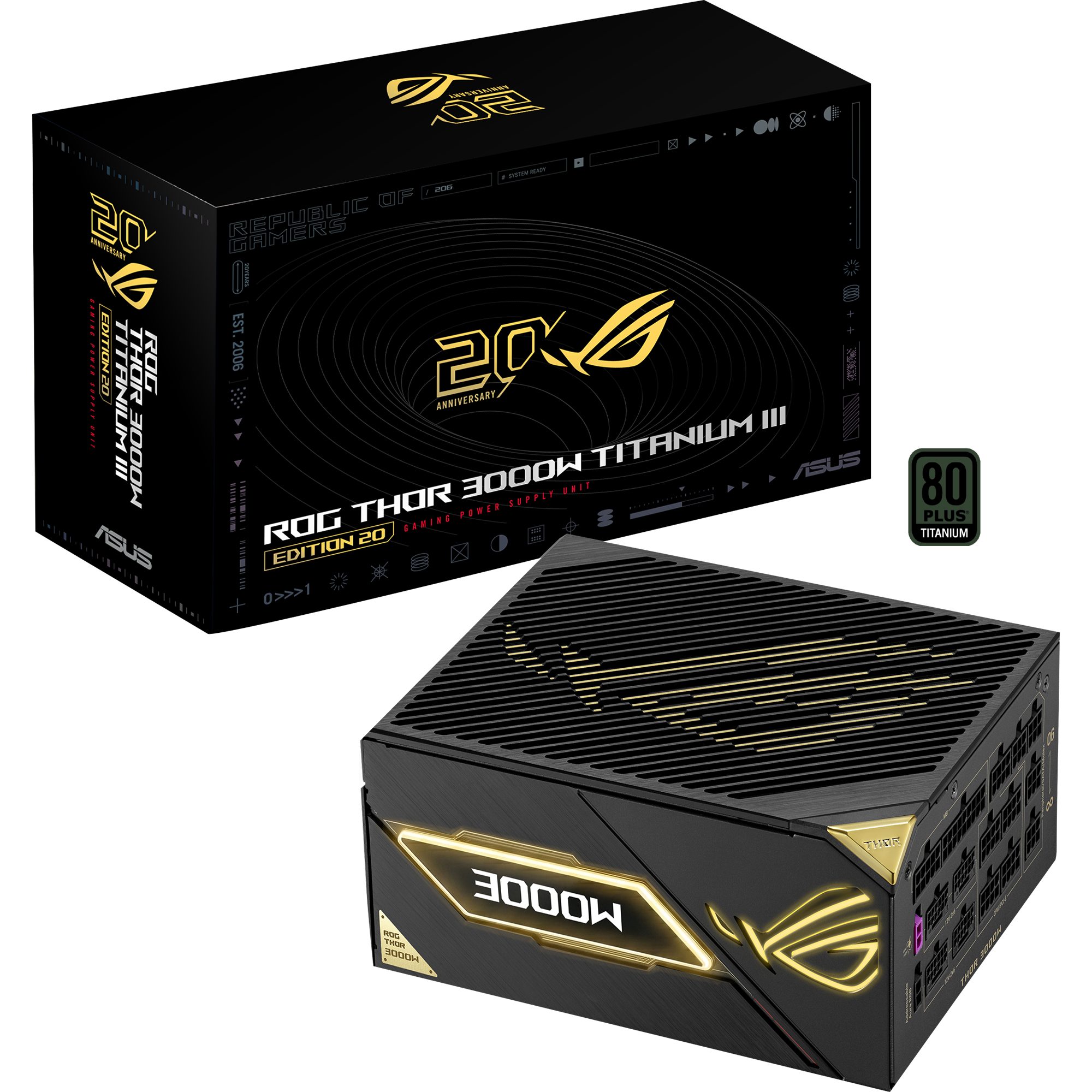 Asus ASUS ROG Thor 3000W Titanium III Edition 20 (ROG Equalizer) Netzteil