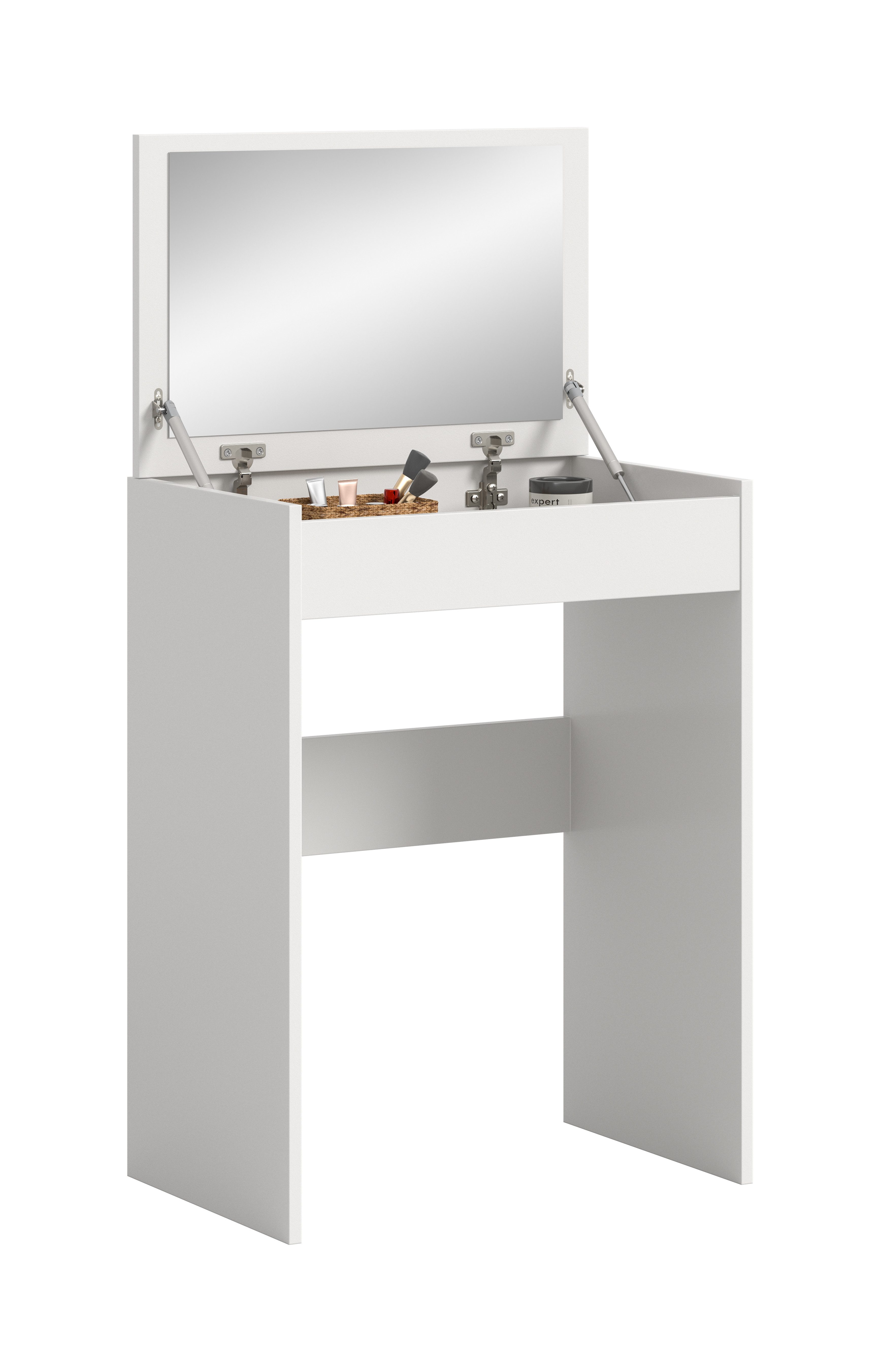 furnling Schminktisch Makevo, 1 Klappspiegel, großzügiger Stauraum, multifunktional, Breite 62 cm