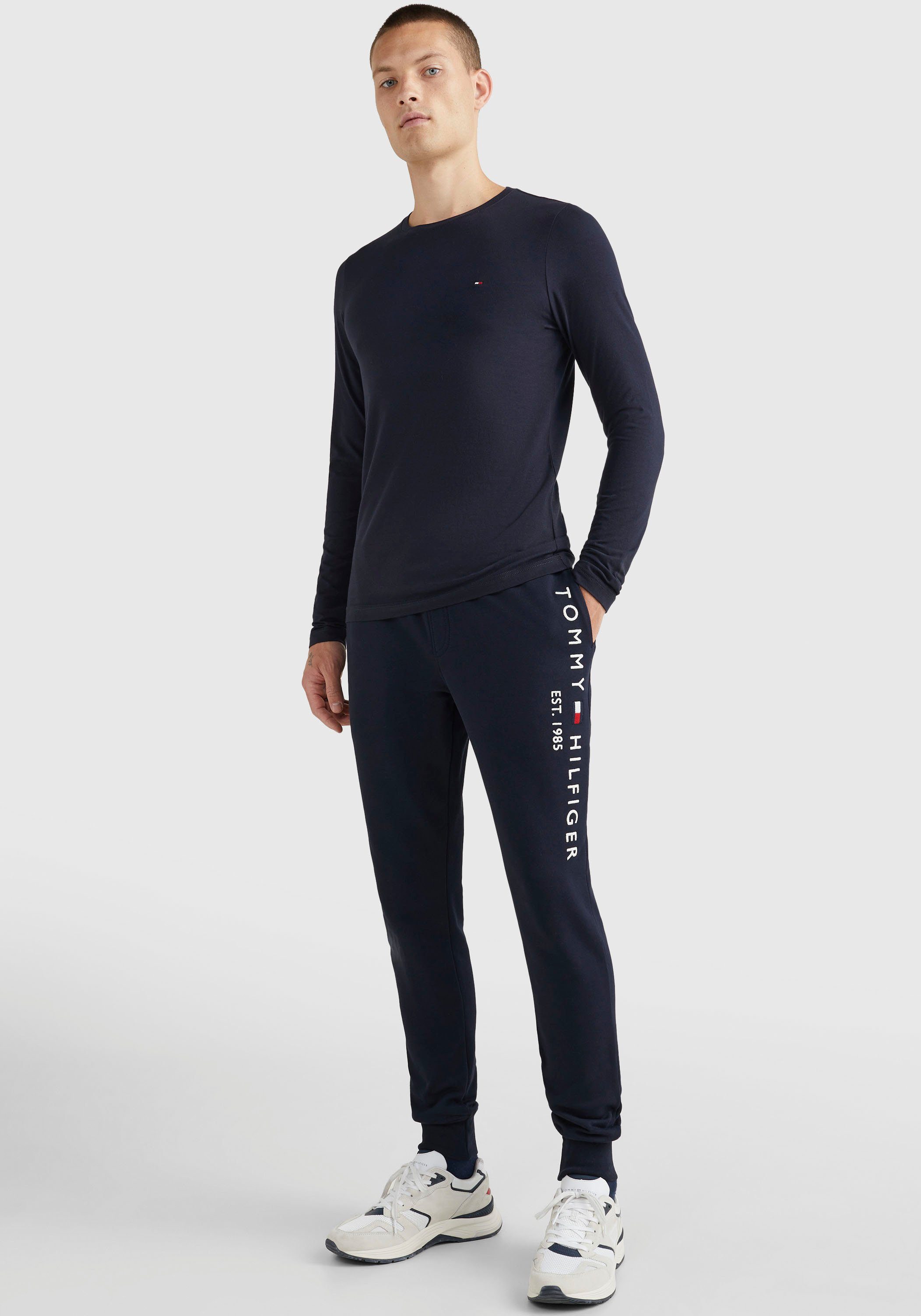 Tommy Hilfiger Langarmshirt STRETCH SLIM FIT LONG SLEEVE aus Baumwollstretch