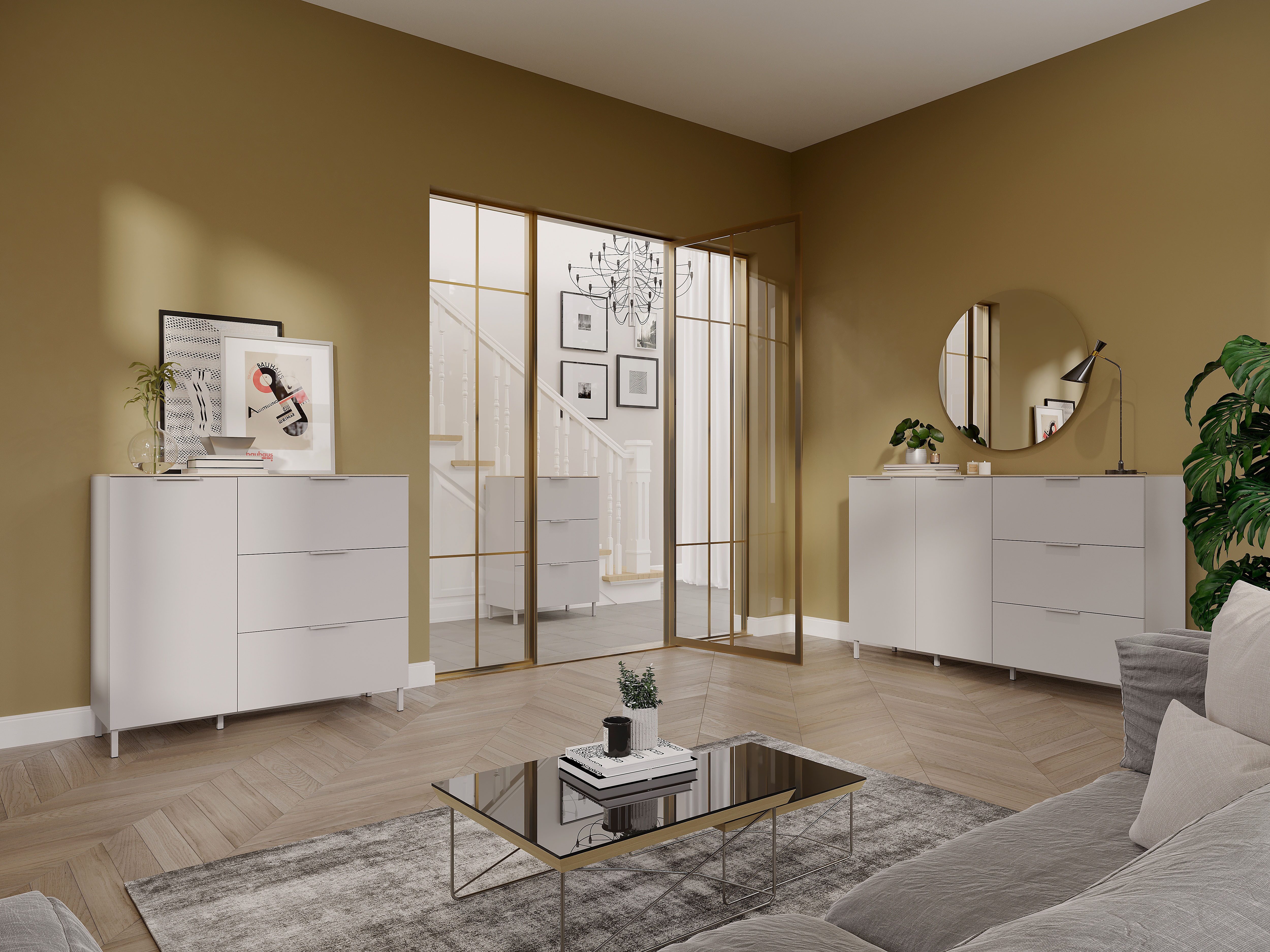 GERMANIA Sideboard Savoca (1 St), Breite 109 cm, Soft-close, 2 Fußvarianten inkl., Made in Germany