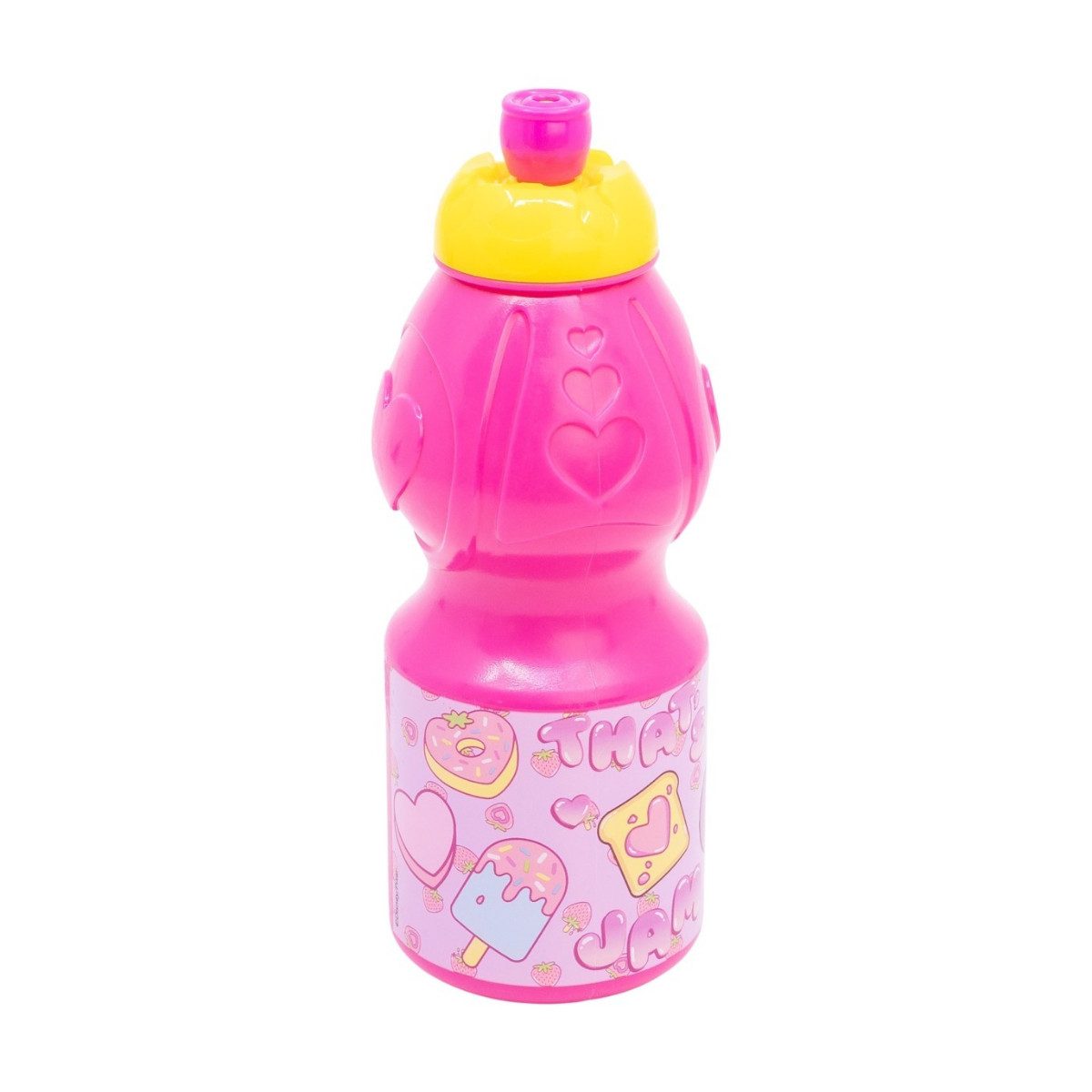 Disney Trinkflasche Lotso Kindertrinkflasche 400 ml mit Tropfschutz Deckel