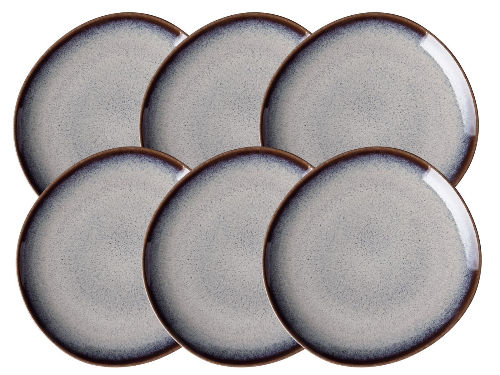 like. by Villeroy & Boch Teller-Set Lave beige Brotteller 17 cm Set6, Steingut