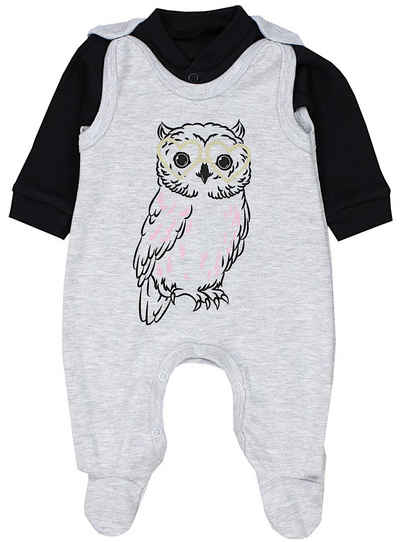 TupTam Strampler TupTam Baby Mädchen Jungen Strampler mit Langarmshirt Aufdruck Spruch