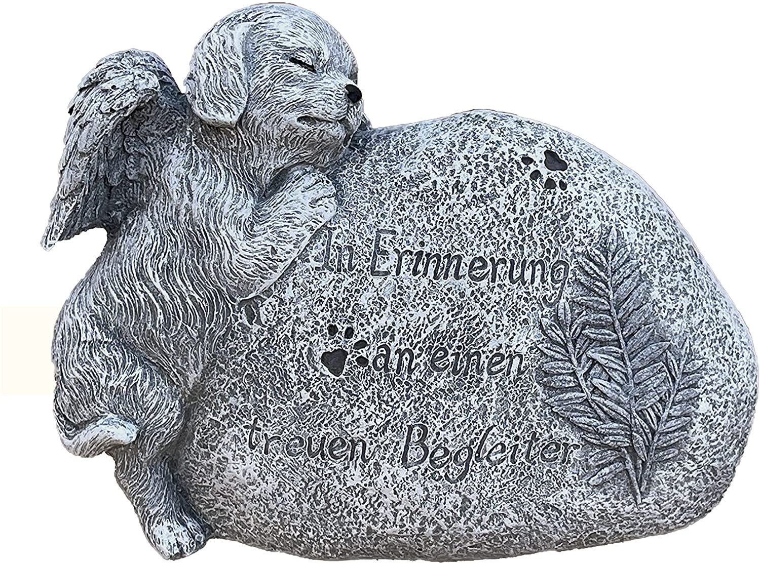 Inschrift Grabstein Hund and Style mit Stone Gartenfigur Grabschmuck