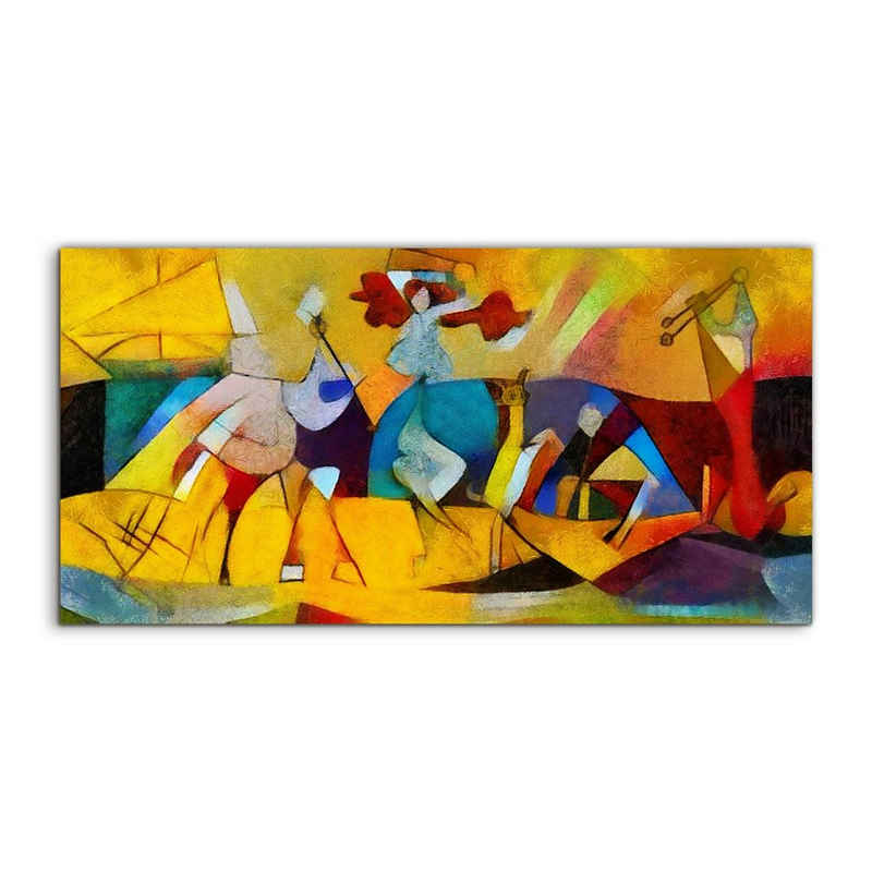 Tulup Leinwandbild XXL Wandbilder Leinwandbilder Bilder Canvas Bild 120 cm x 60 cm, Picasso-Abstraktion, Leinwandbild