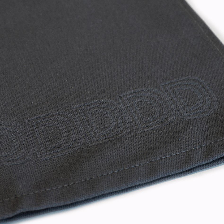 DDDDD Geschirrtuch Logo, Geschirrtuch Combi-Set: + x 4-tlg., 60 65 grau Küchentuch 50 2x 2x x (Set, cm 55 cm)