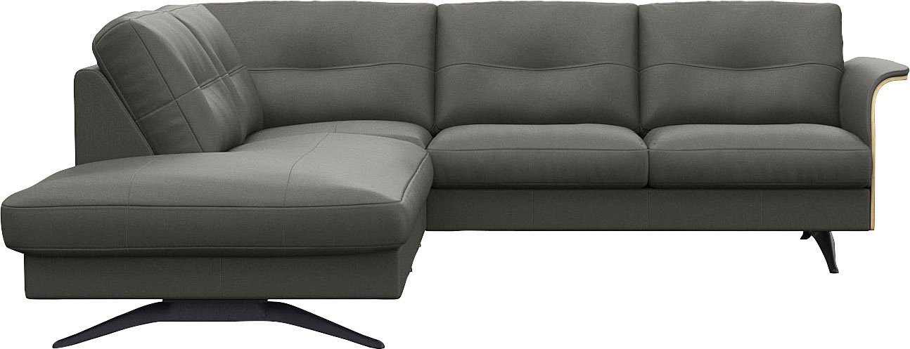 FLEXLUX Ecksofa Glow, super bequem durch hochwertigem Sitzaufbau mit Federkern, L-Form, Modernes skandinavisches Design