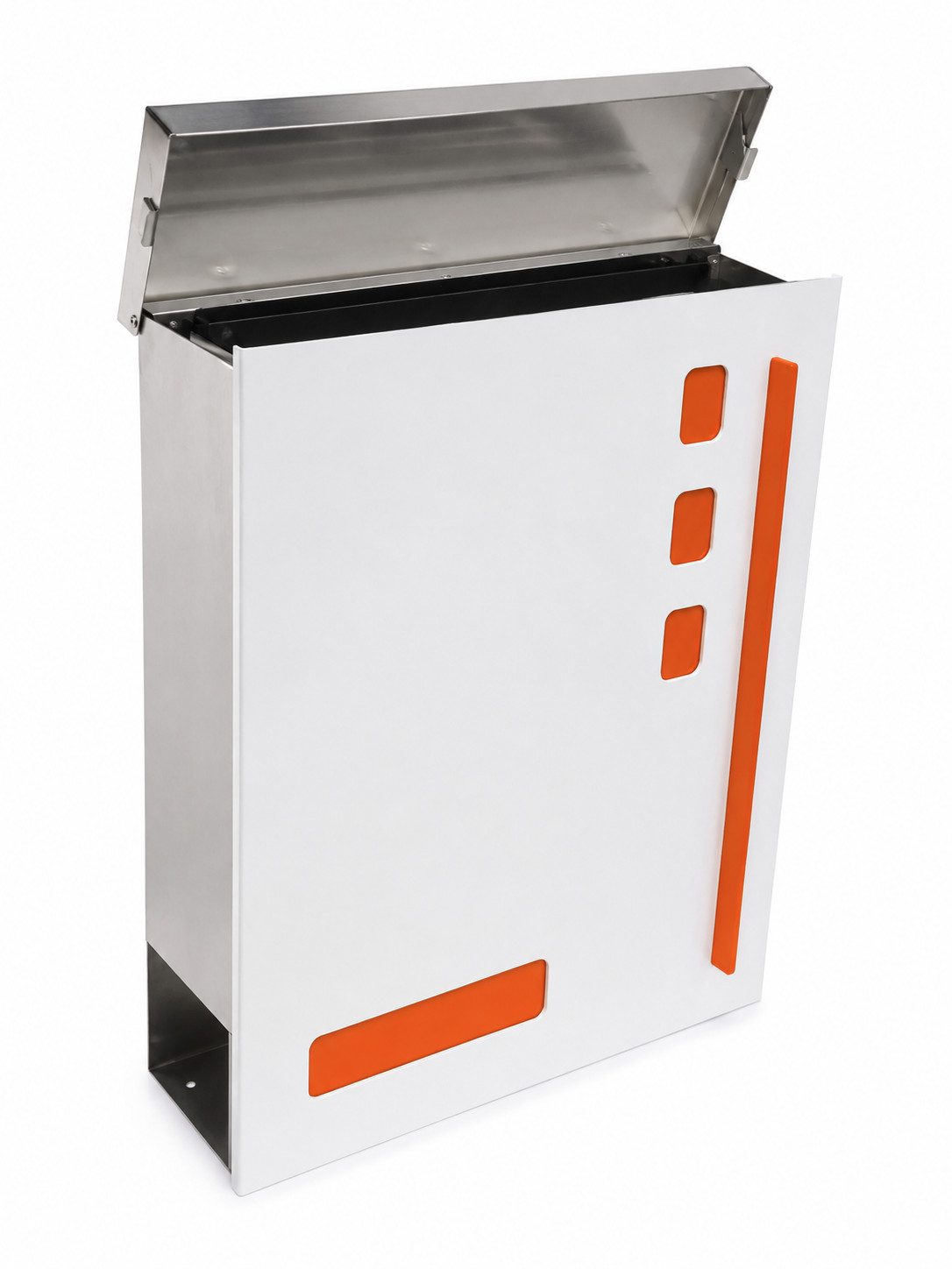Max Knobloch Briefkasten KNOBLOCH Briefkasten BRIDGEPORT, zweifarbig; Designelemente auf der Front