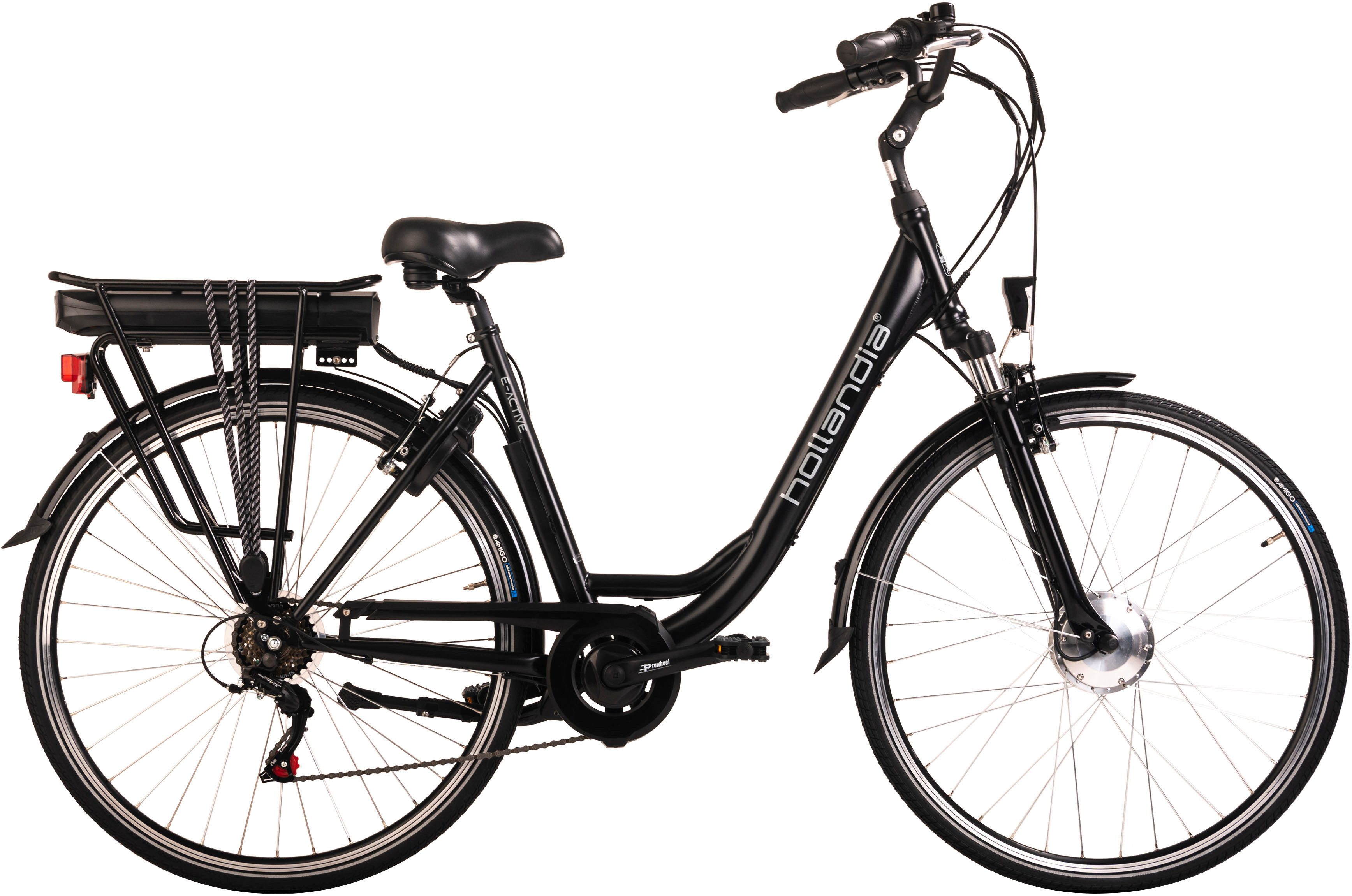 Adore E-Bike E-Active, 6 Gang Shimano Tourney Schaltwerk, Kettenschaltung, Frontmotor, 468 Wh Akku