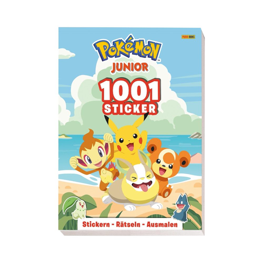 PANINI VERLAG Stickerbuch Pokémon Junior 1001 Sticker Activity- und Rätselblock