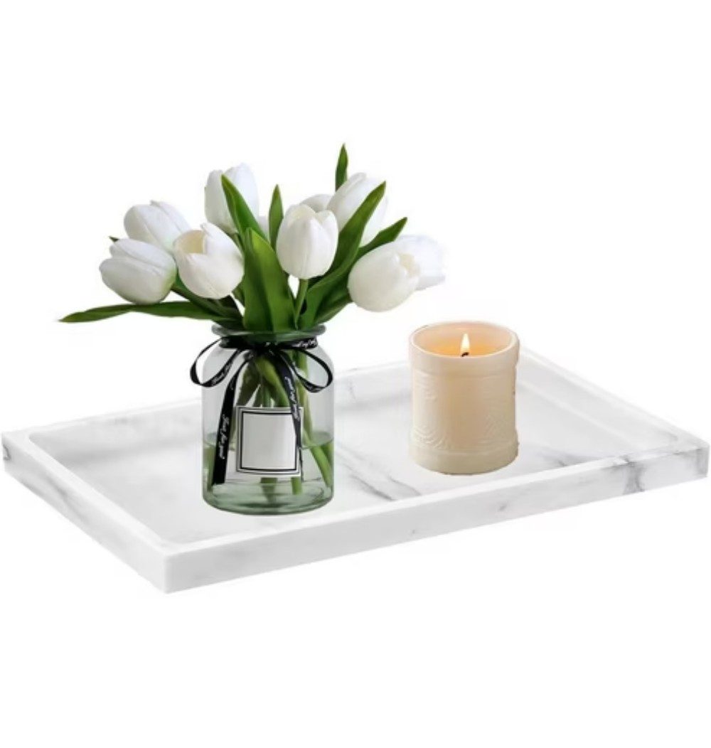 POPOLIC Dekotablett Quadratisches Silikon-Tablett,Badezimmer-Tablett,Aufbew günstig online kaufen