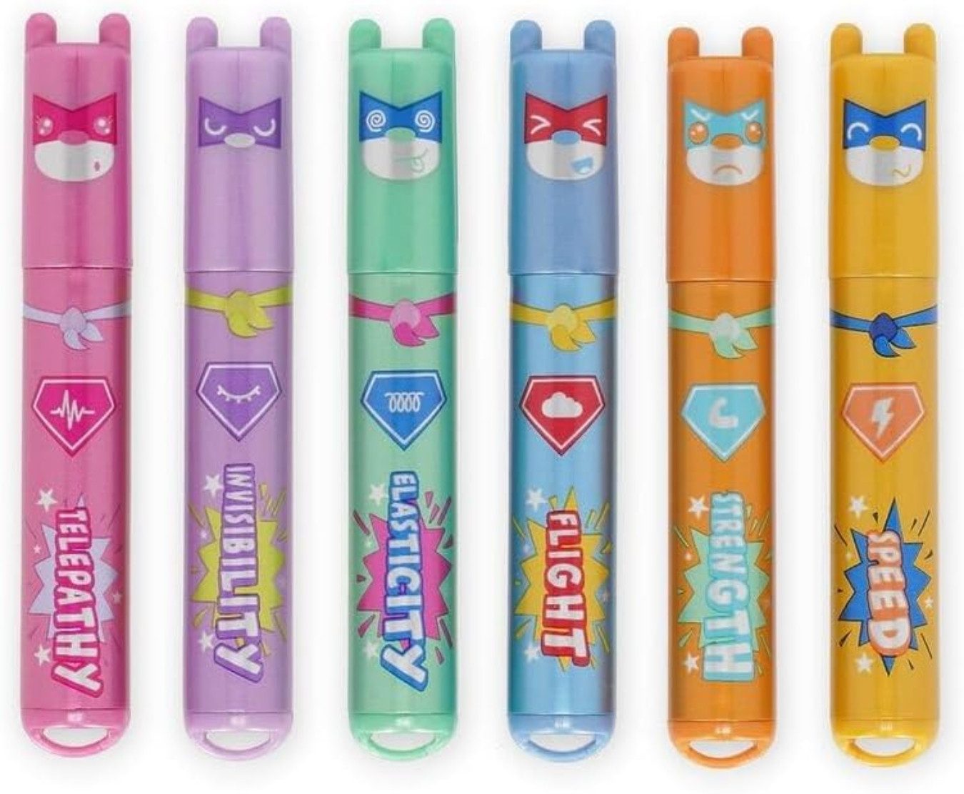 Legami Spiel Legami Teddy’s Superpower 6 Mini-Textmarker Teddy Bear
