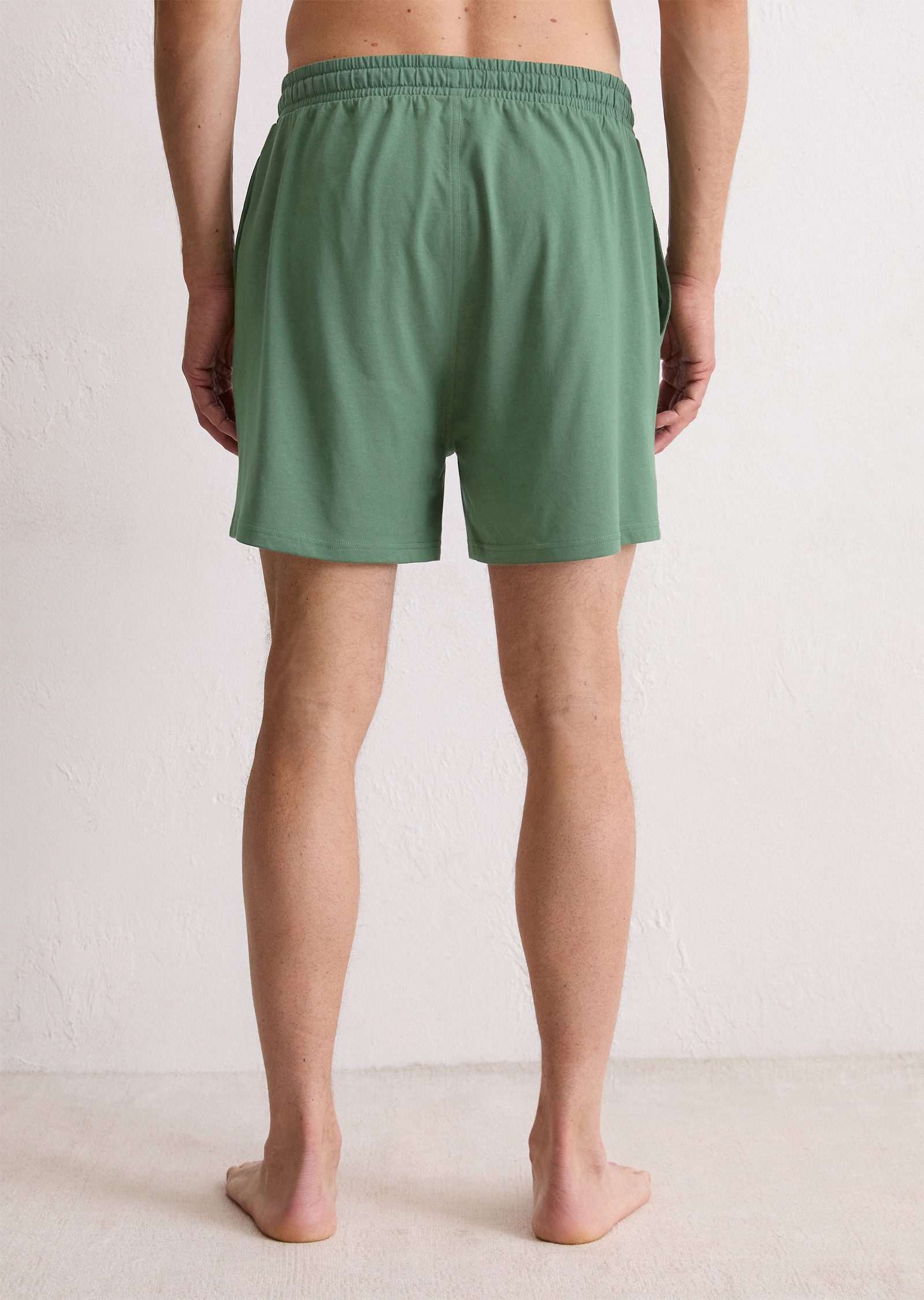 Marc O'Polo Relaxshorts Mix & Match Cotton mit seitlichen Taschen, Bindeband, Gummizug