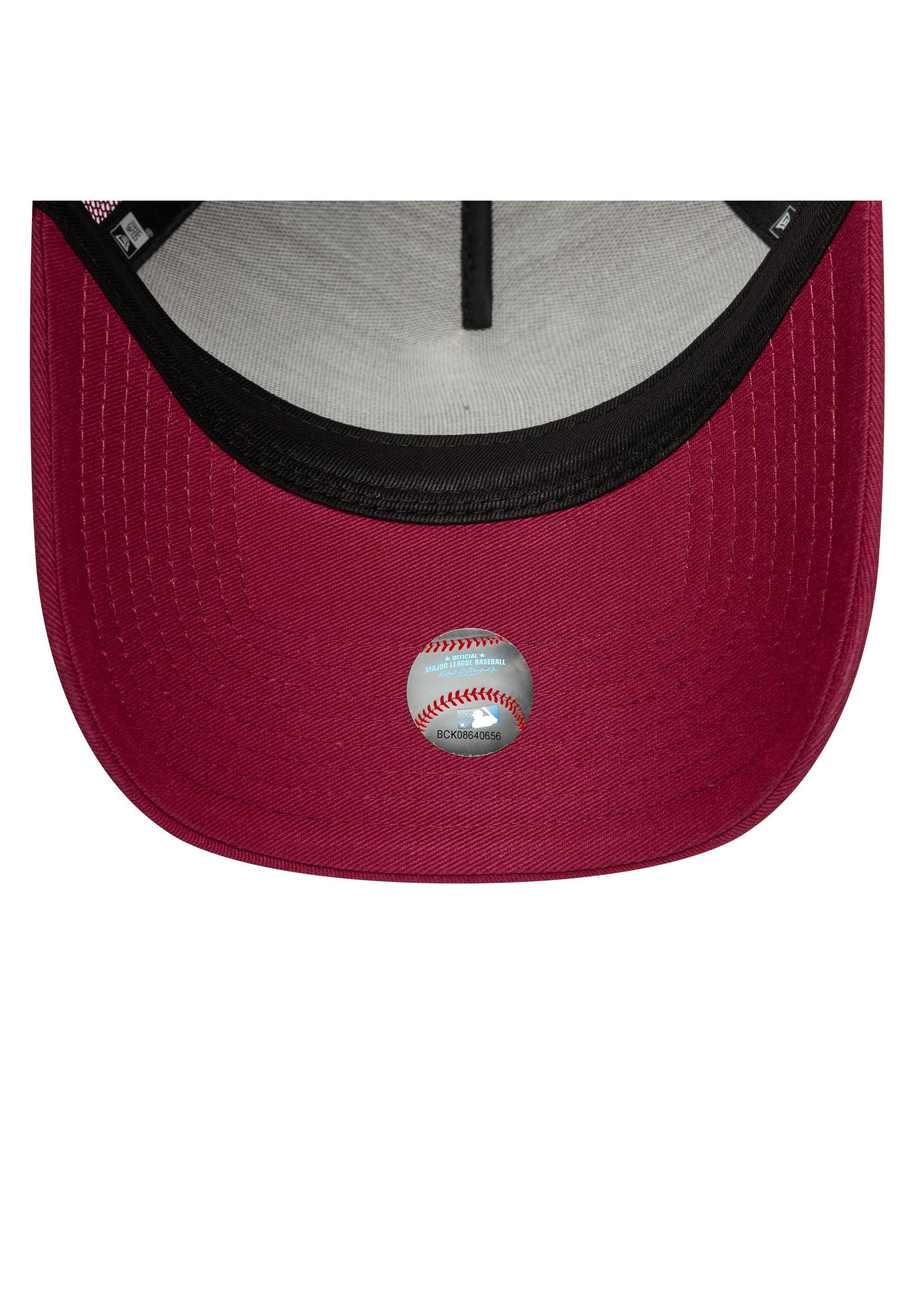 New Era Baseball Cap Los Angeles Dodgers A-Frame Trucker Cap New Era Weinrot Tonal Logo (1-St) – Bild 5 von 5
