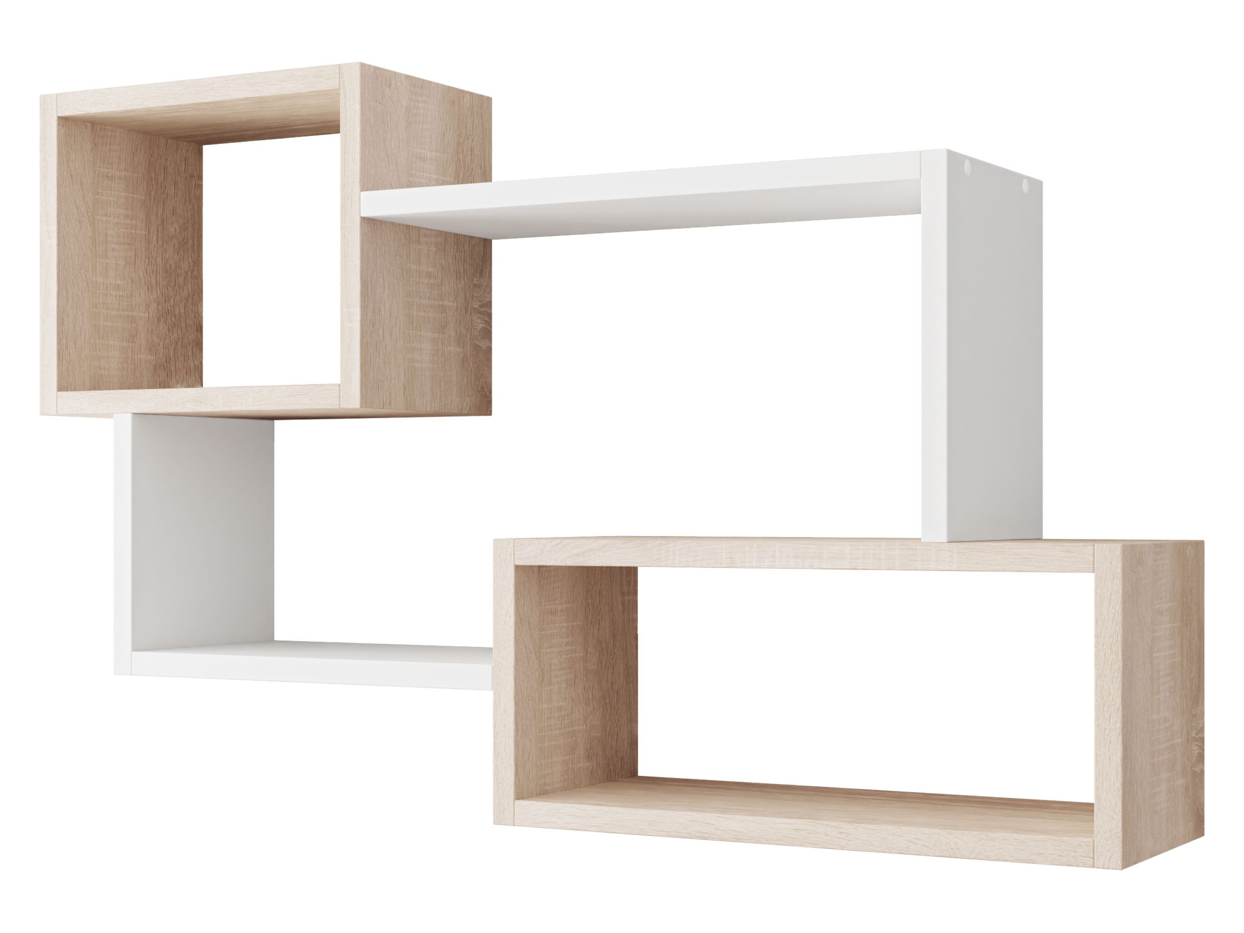 MIRJAN24 Wandregal Trio 005, 87x18x54 cm