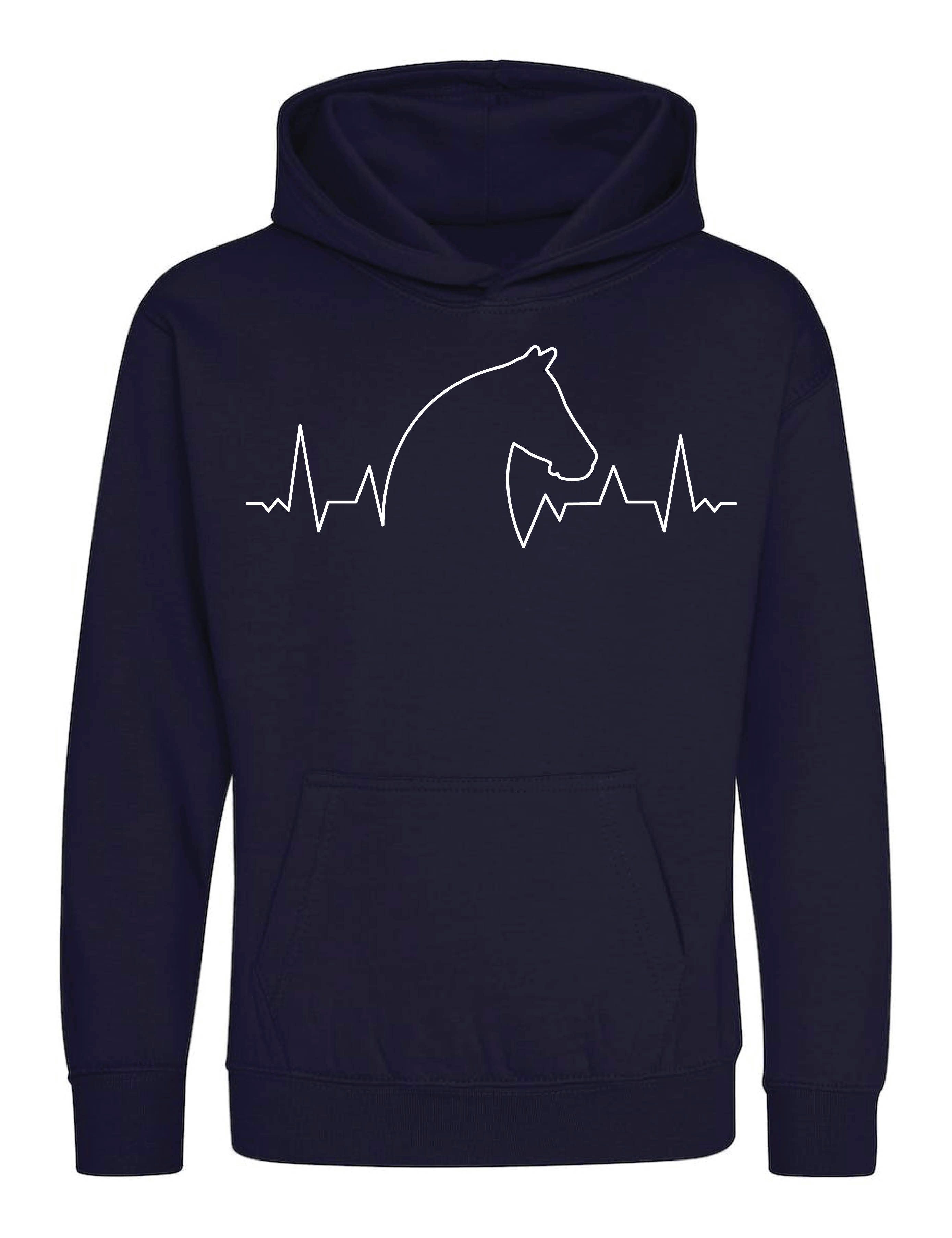 Youth Designz Kapuzenpullover Heart beat Pferd Kinder Hoodie Pullover mit trendigem Motiv