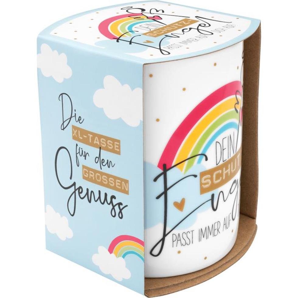 Sheepworld Tasse XL-Tasse Motiv Schutzengel Porzellantasse groß, Porzellan, 60 cl