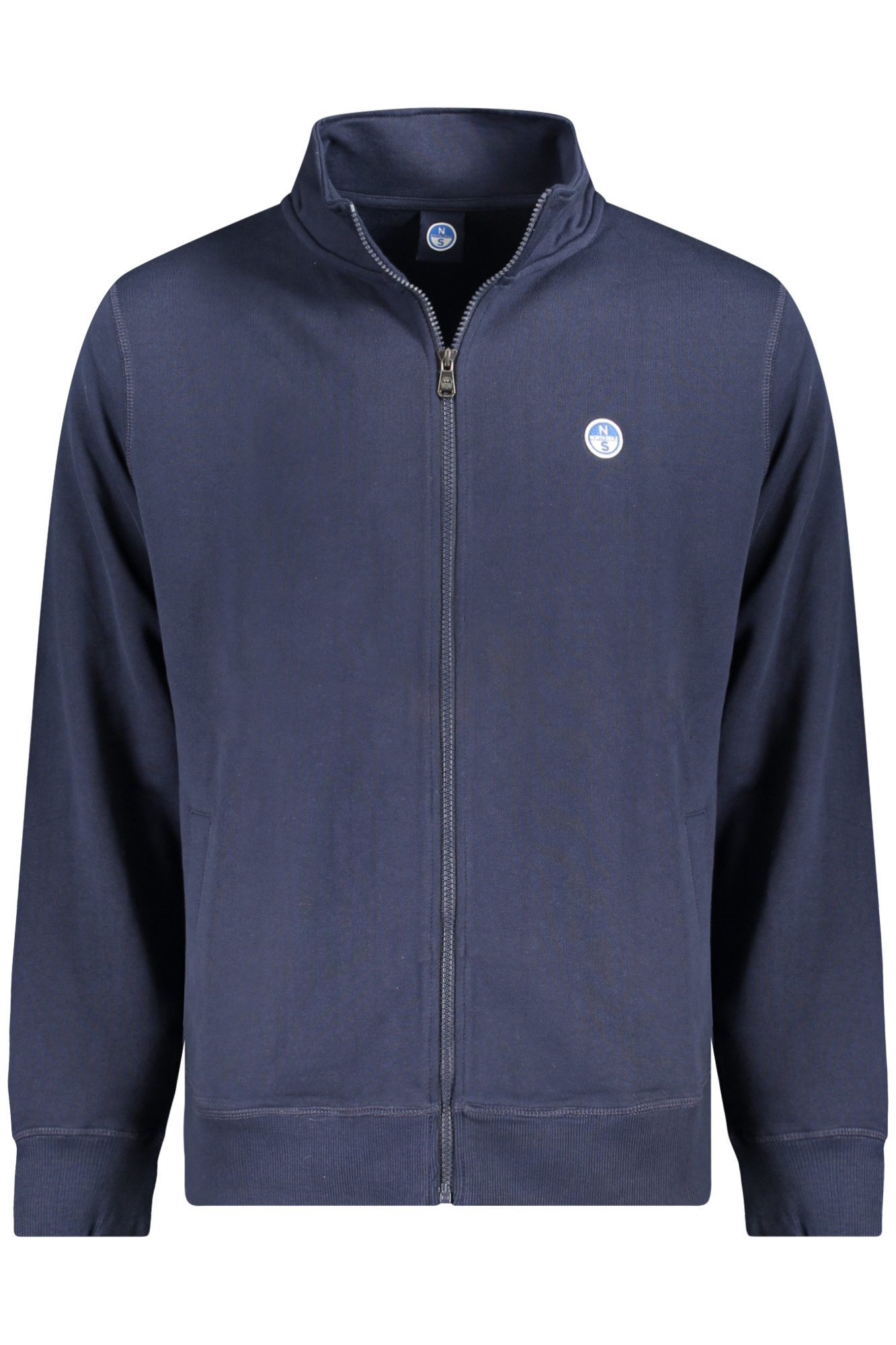 North Sails Sweatshirt Blaues Herren-Sweatshirt mit Reißverschluss und