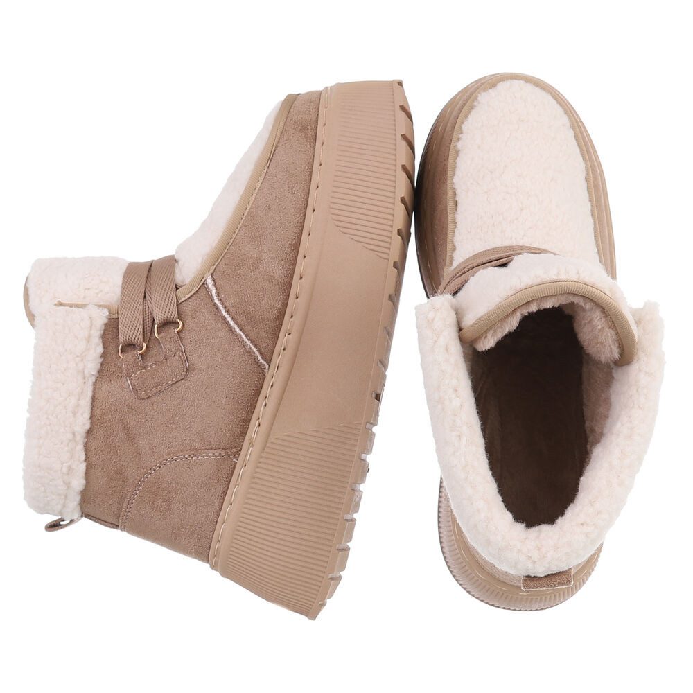 Ital-Design Modische Plateau-Stiefel mit Schnürung für Damen Snowboots (904 günstig online kaufen